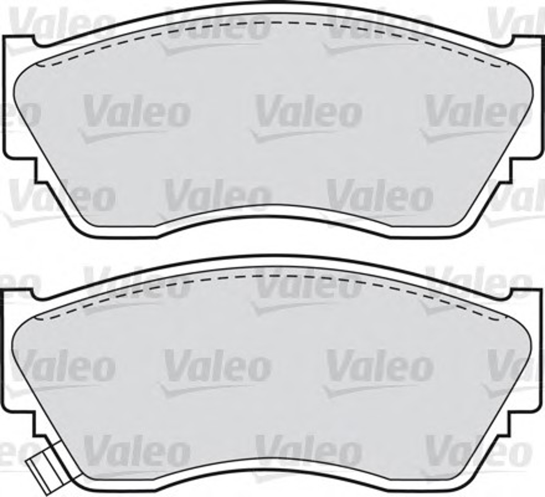 Комплект тормозных колодок дисковый тормоз VALEO 598628