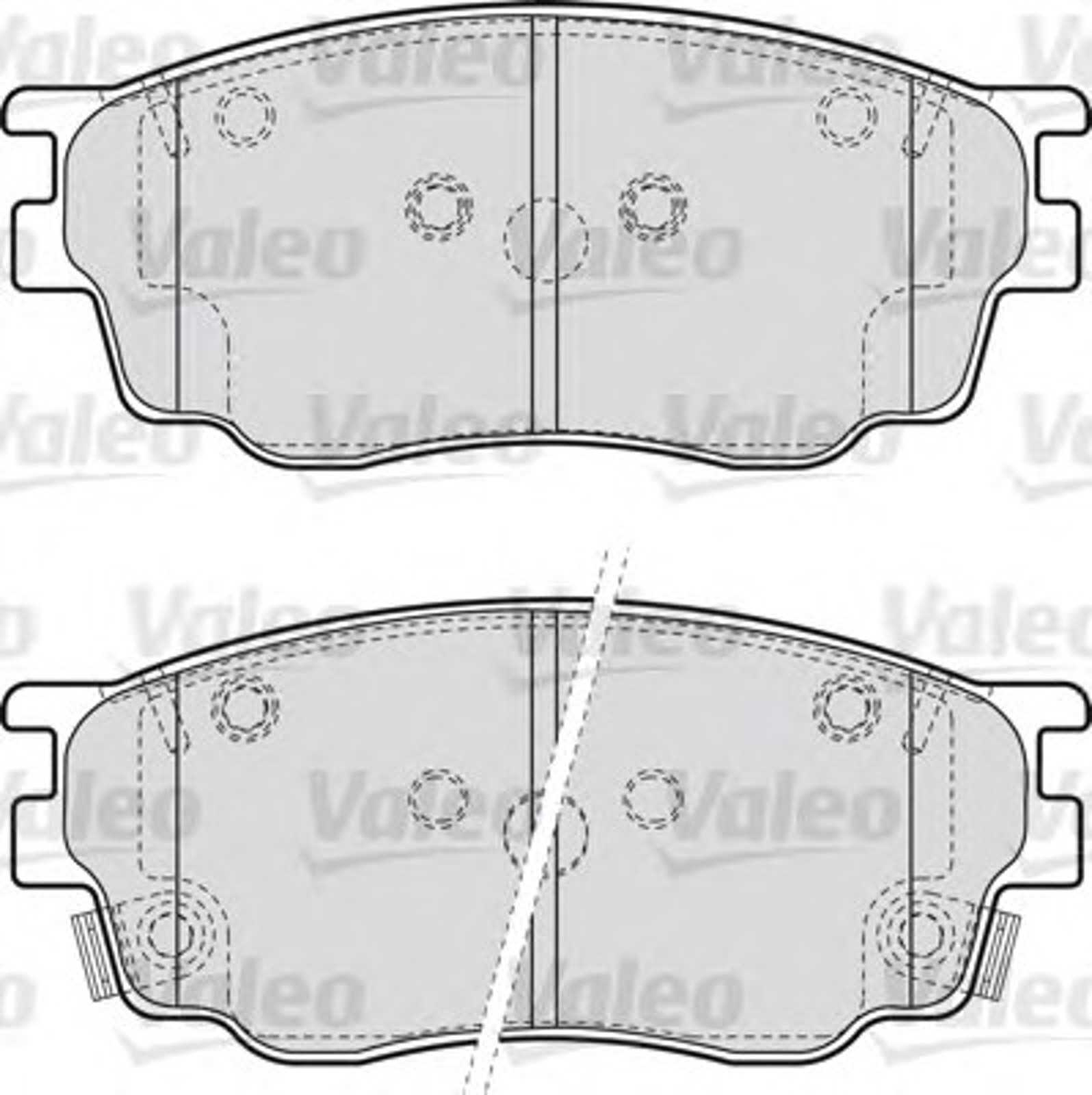 Колодки тормозные дисковые VALEO 598647