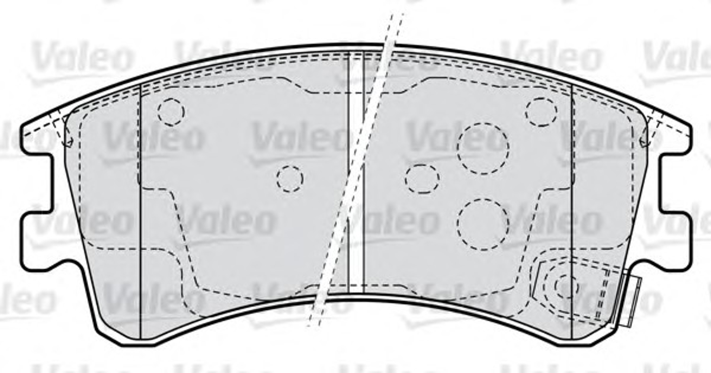 Колодки тормозные дисковые VALEO 598648