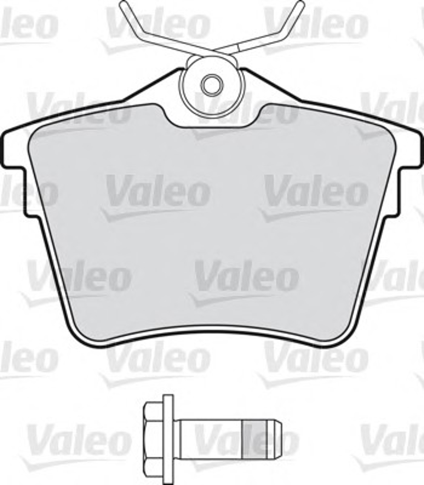 Колодки тормозные дисковые VALEO 598664