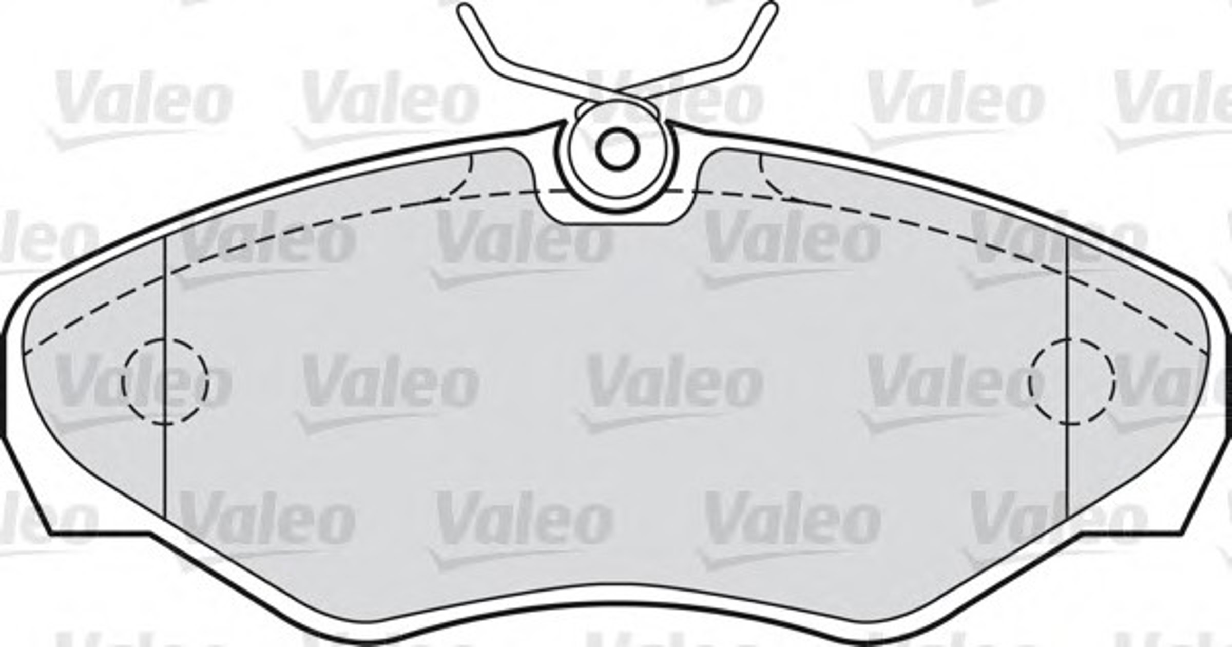 Колодки тормозные дисковые VALEO 598669
