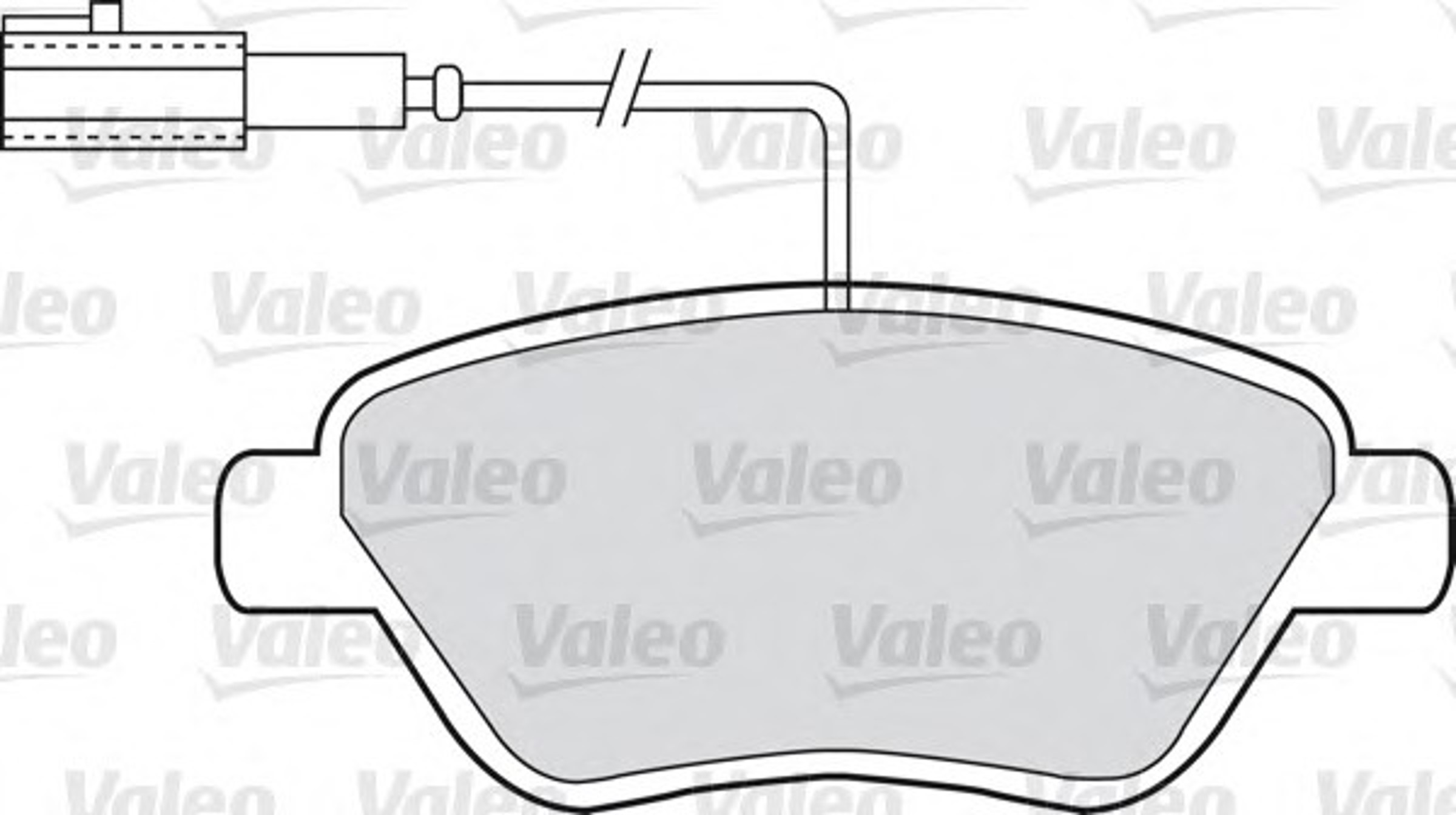 Колодки тормозные дисковые VALEO 598670