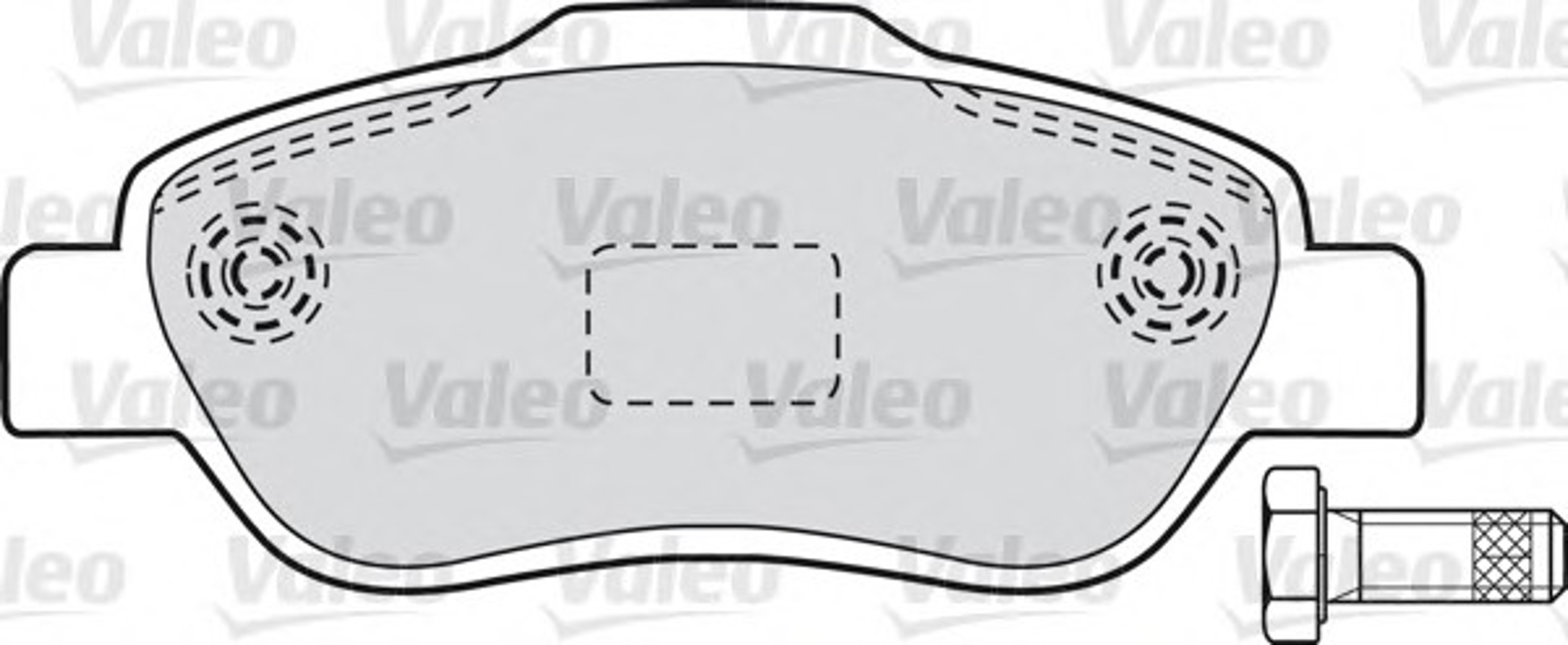 Колодки тормозные дисковые VALEO 598696