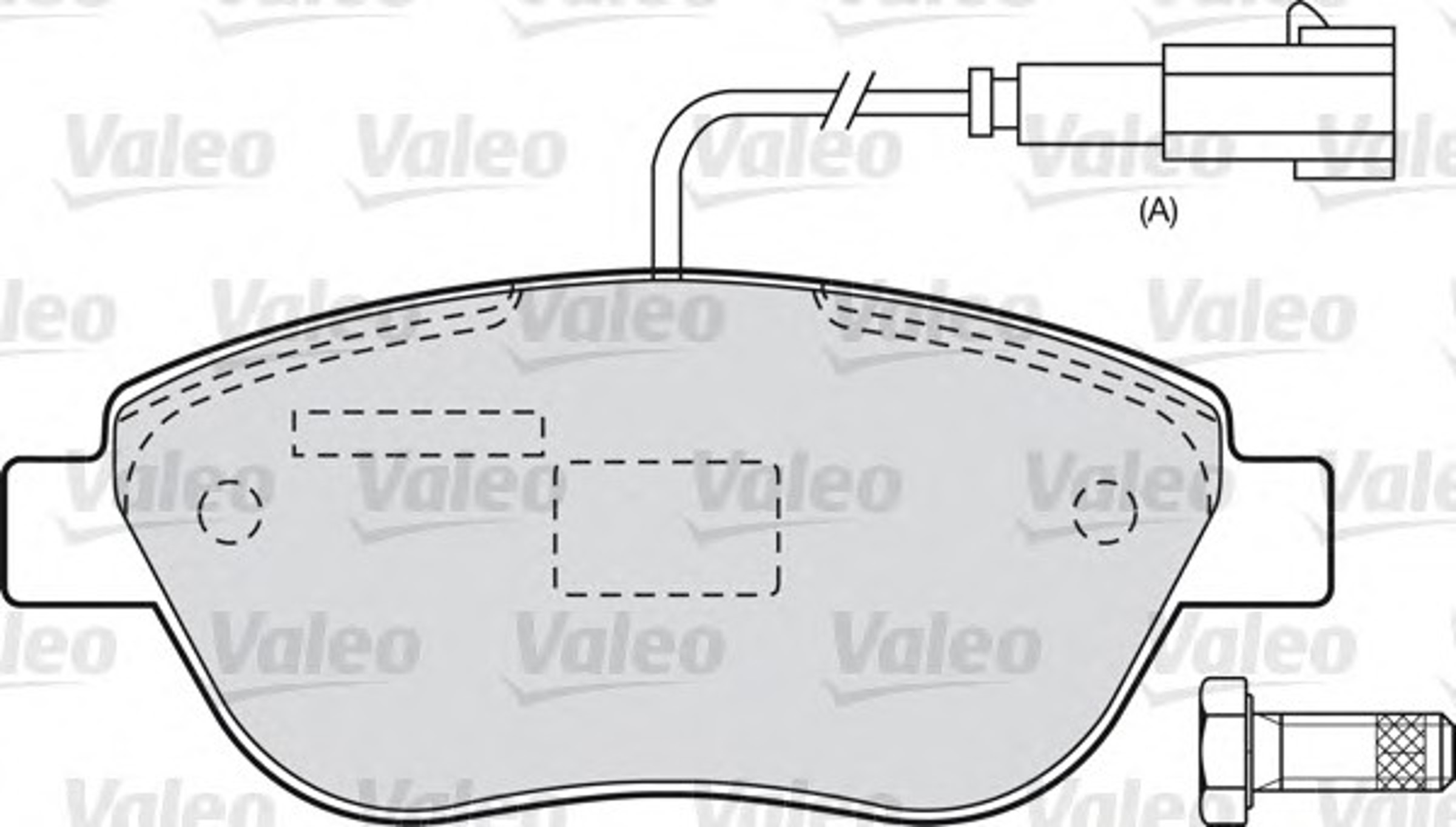 Колодки тормозные дисковые VALEO 598698