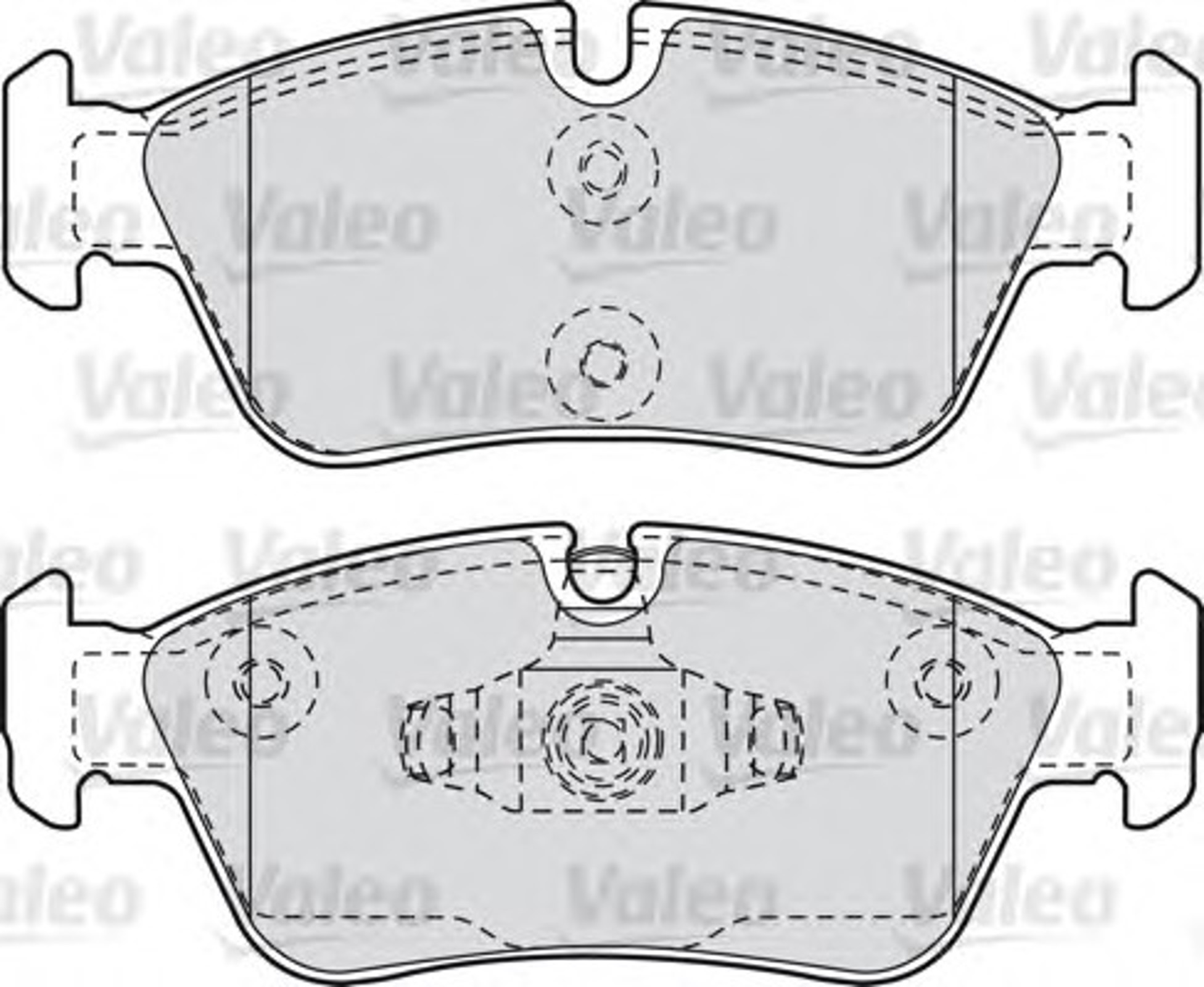 Колодки тормозные дисковые VALEO 598700