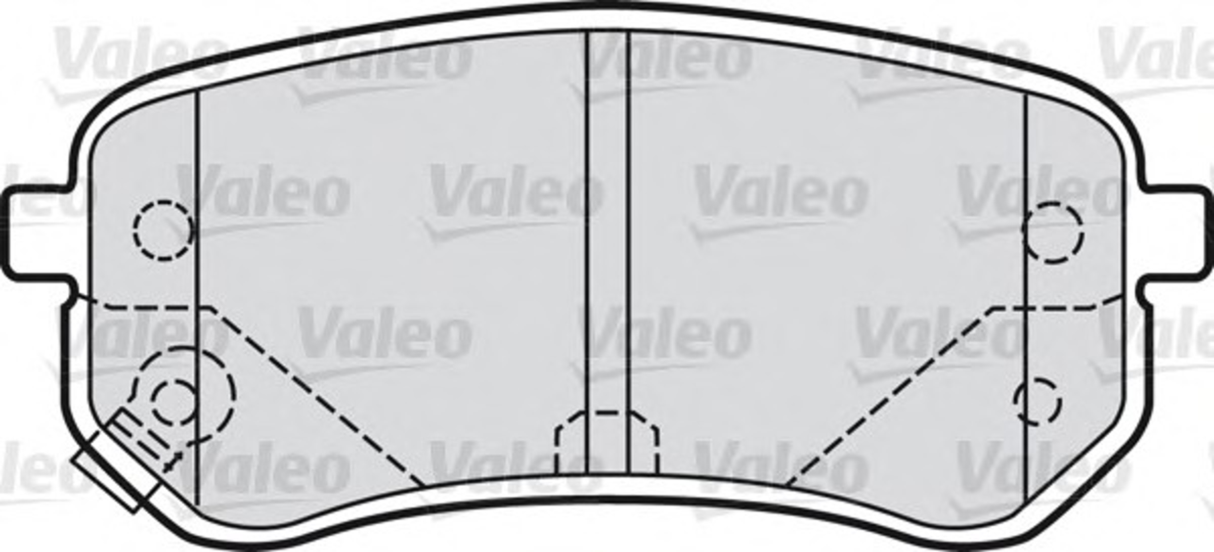 Колодки тормозные дисковые VALEO 598706
