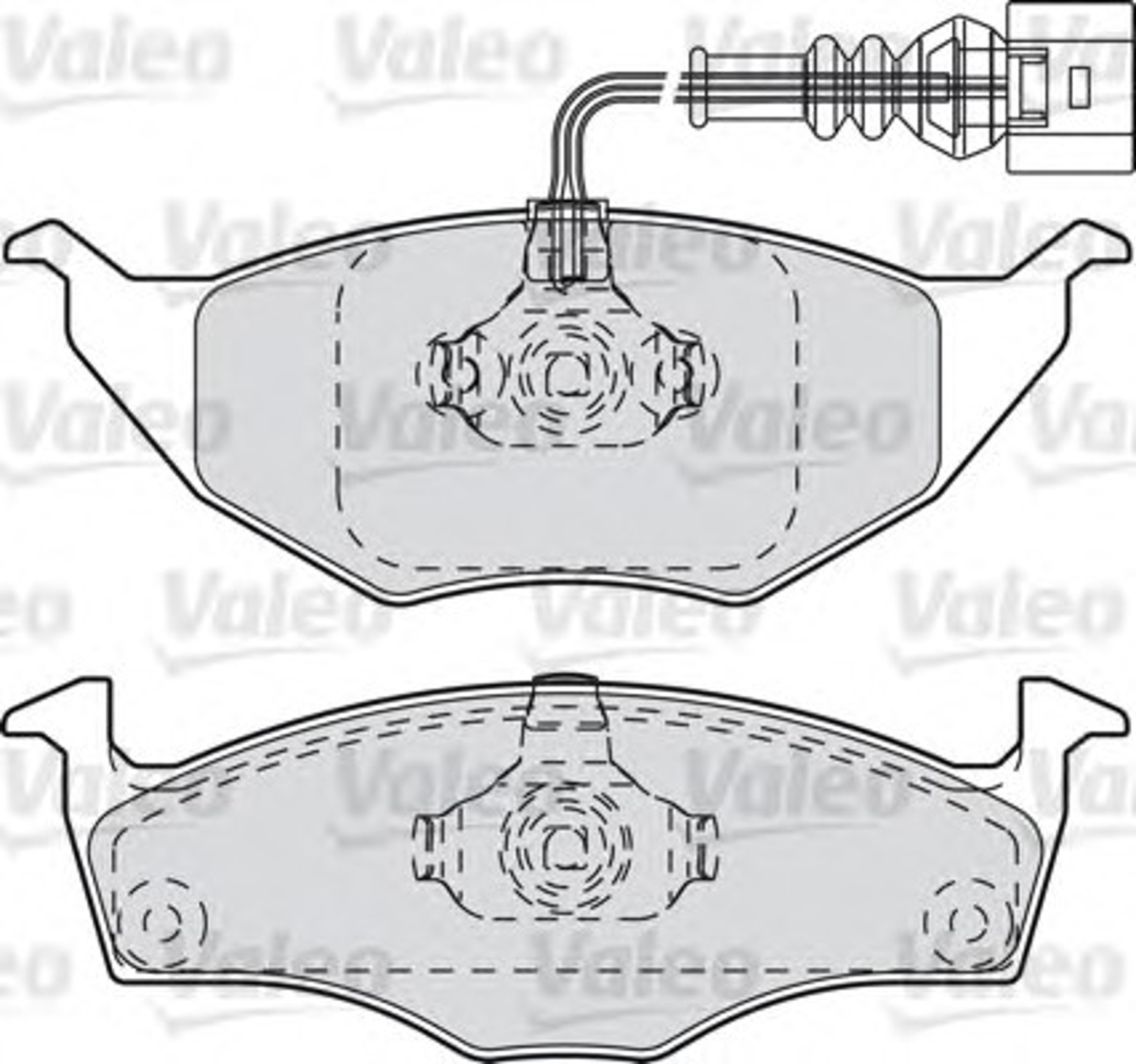 Колодки тормозные дисковые VALEO 598735
