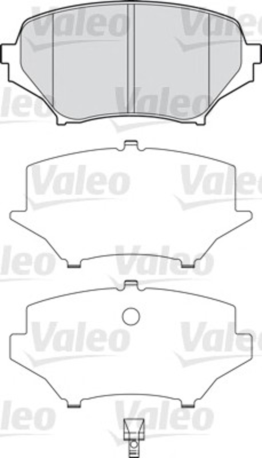 Колодки тормозные дисковые VALEO 598745