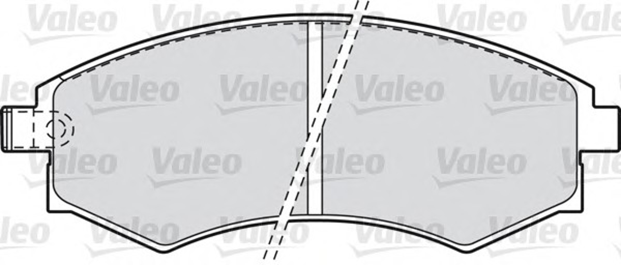 Комплект тормозных колодок дисковый тормоз VALEO 598786