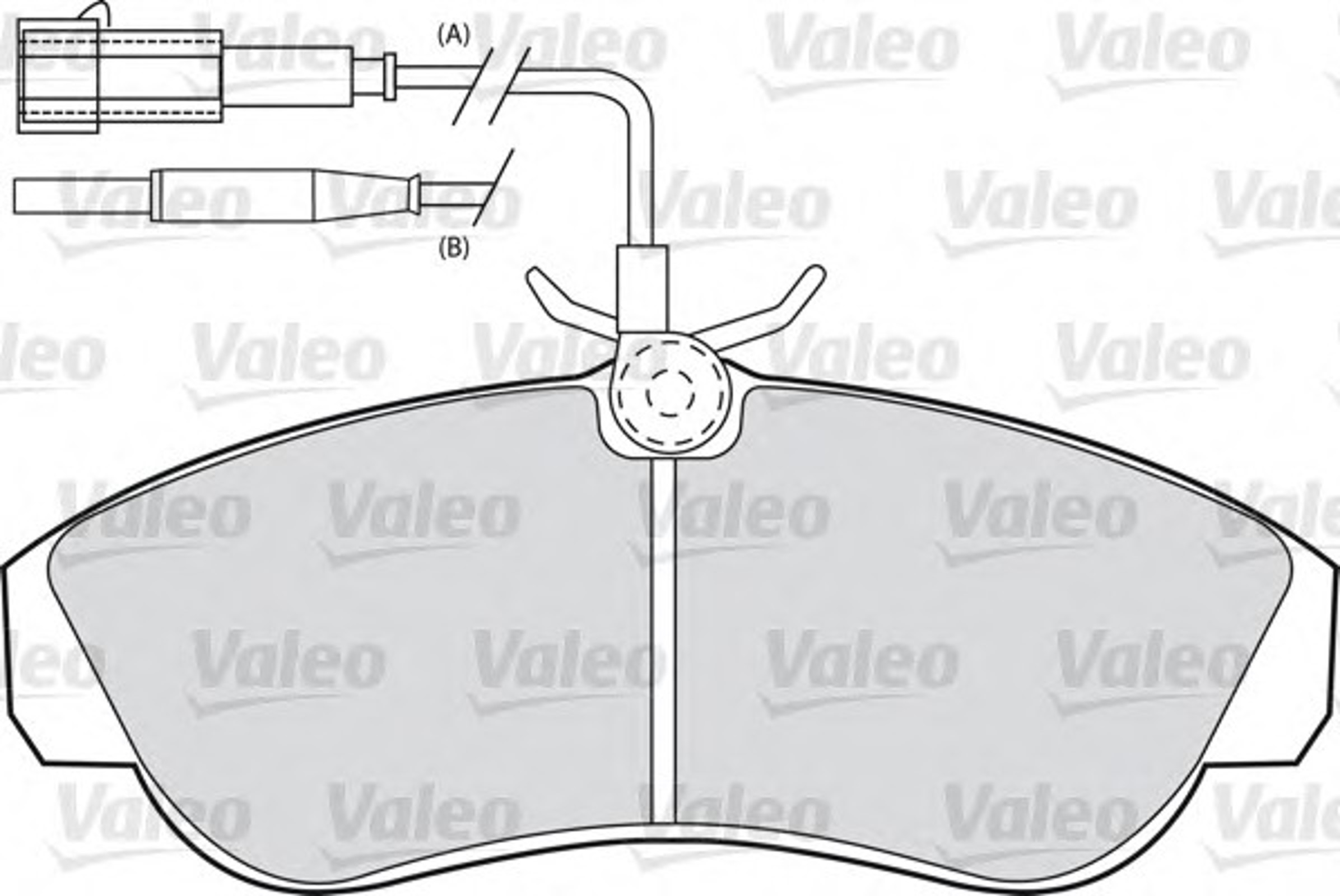 Колодки тормозные дисковые VALEO 598800