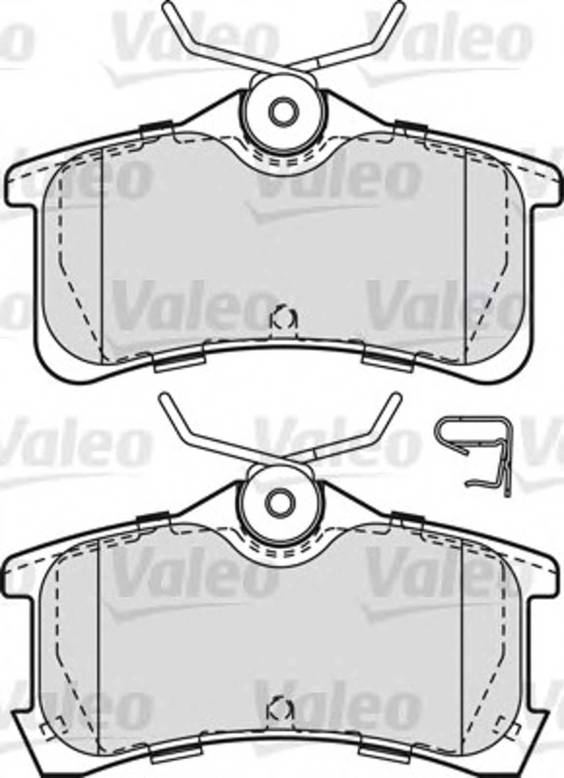 Колодки тормозные дисковые VALEO 598810