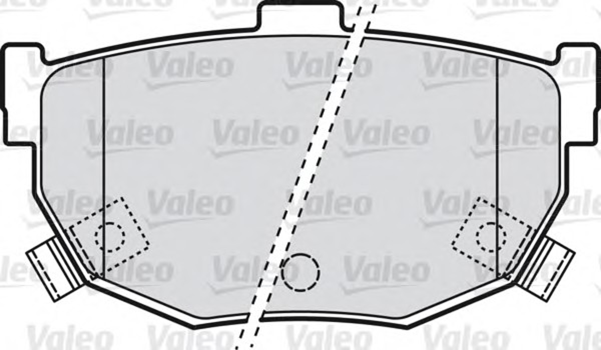 Колодка тормозная дисковая комплект VALEO 598817
