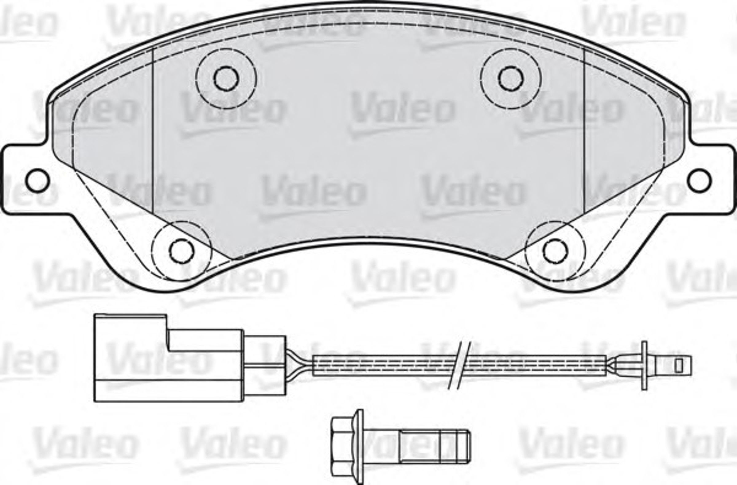 Колодки тормозные дисковые VALEO 598818