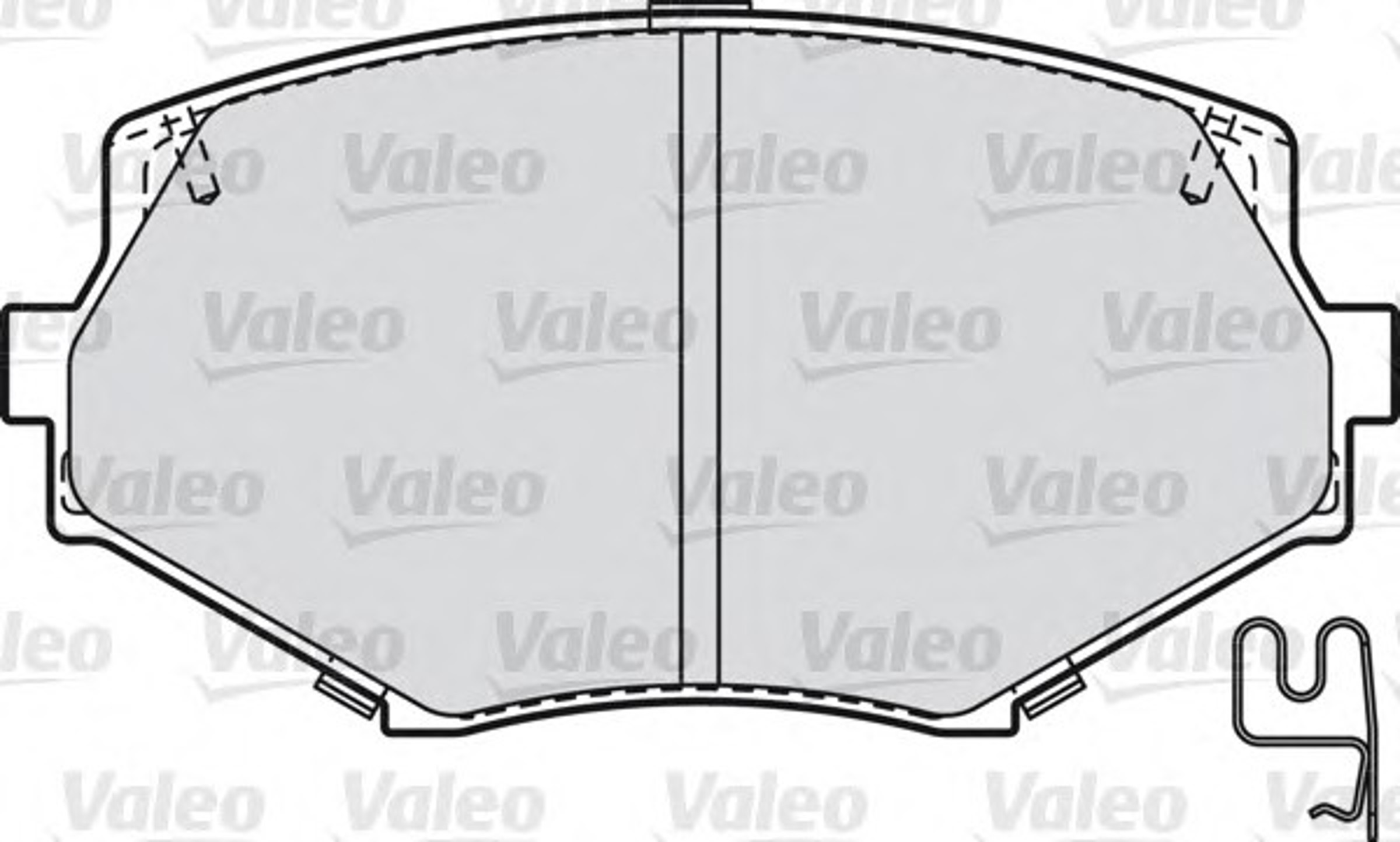 Колодки тормозные дисковые VALEO 598836