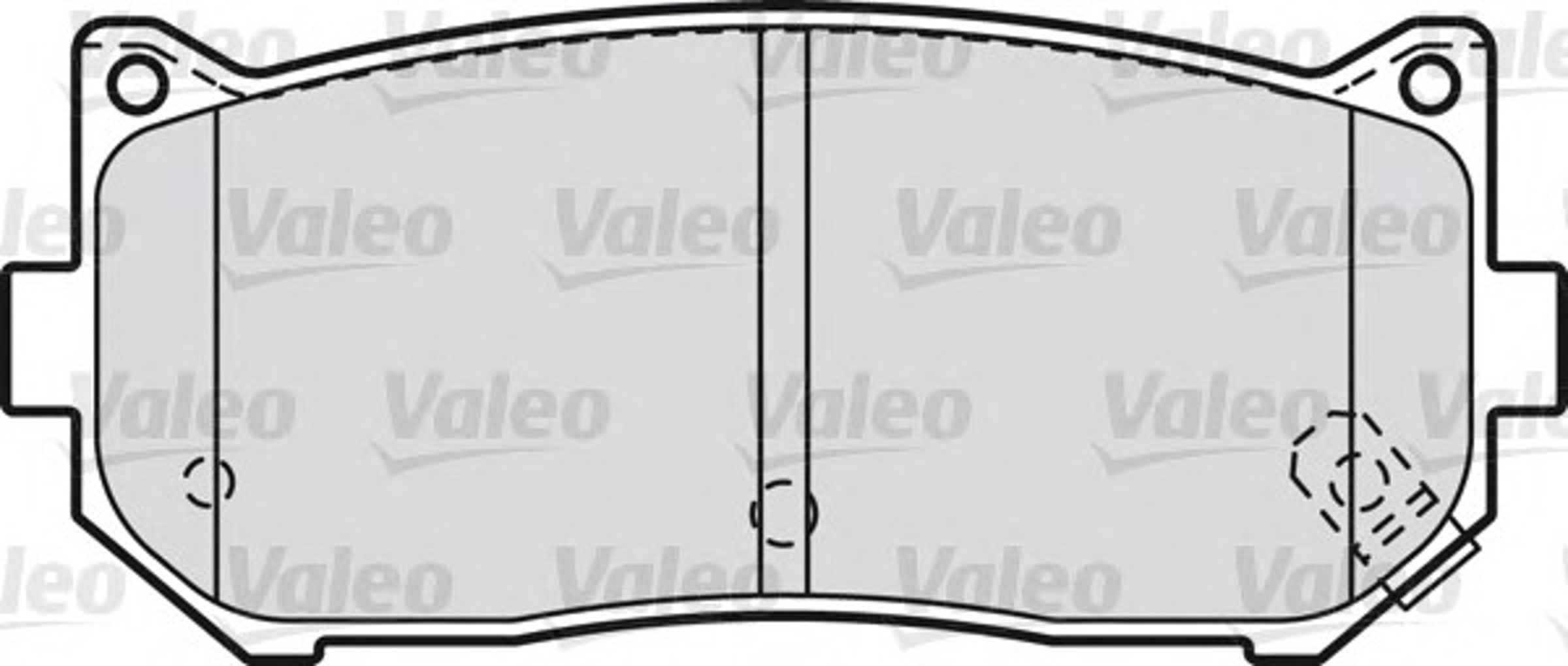 Комплект тормозных колодок дисковый тормоз VALEO 598841
