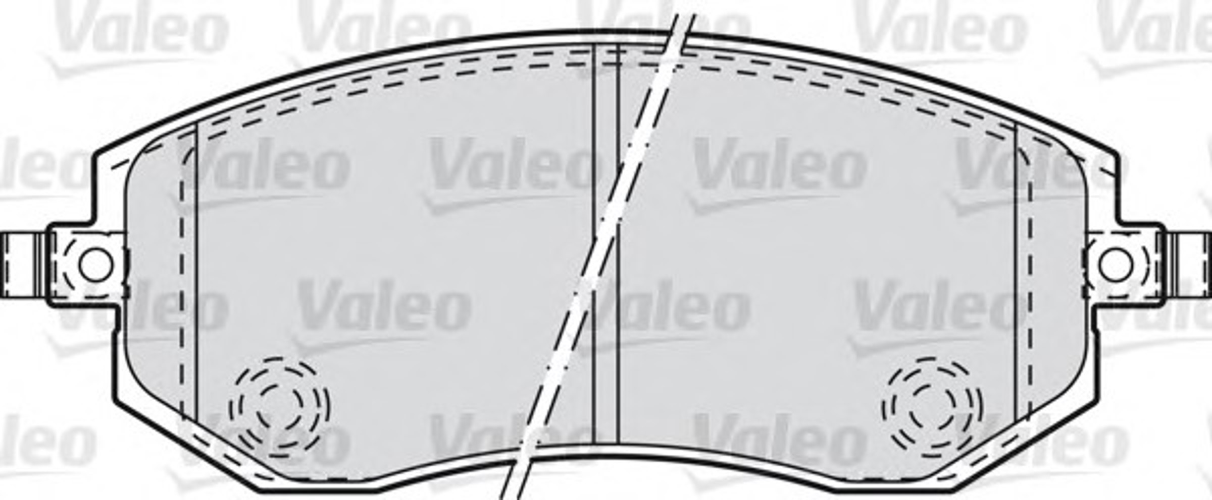 Колодки тормозные дисковые VALEO 598853