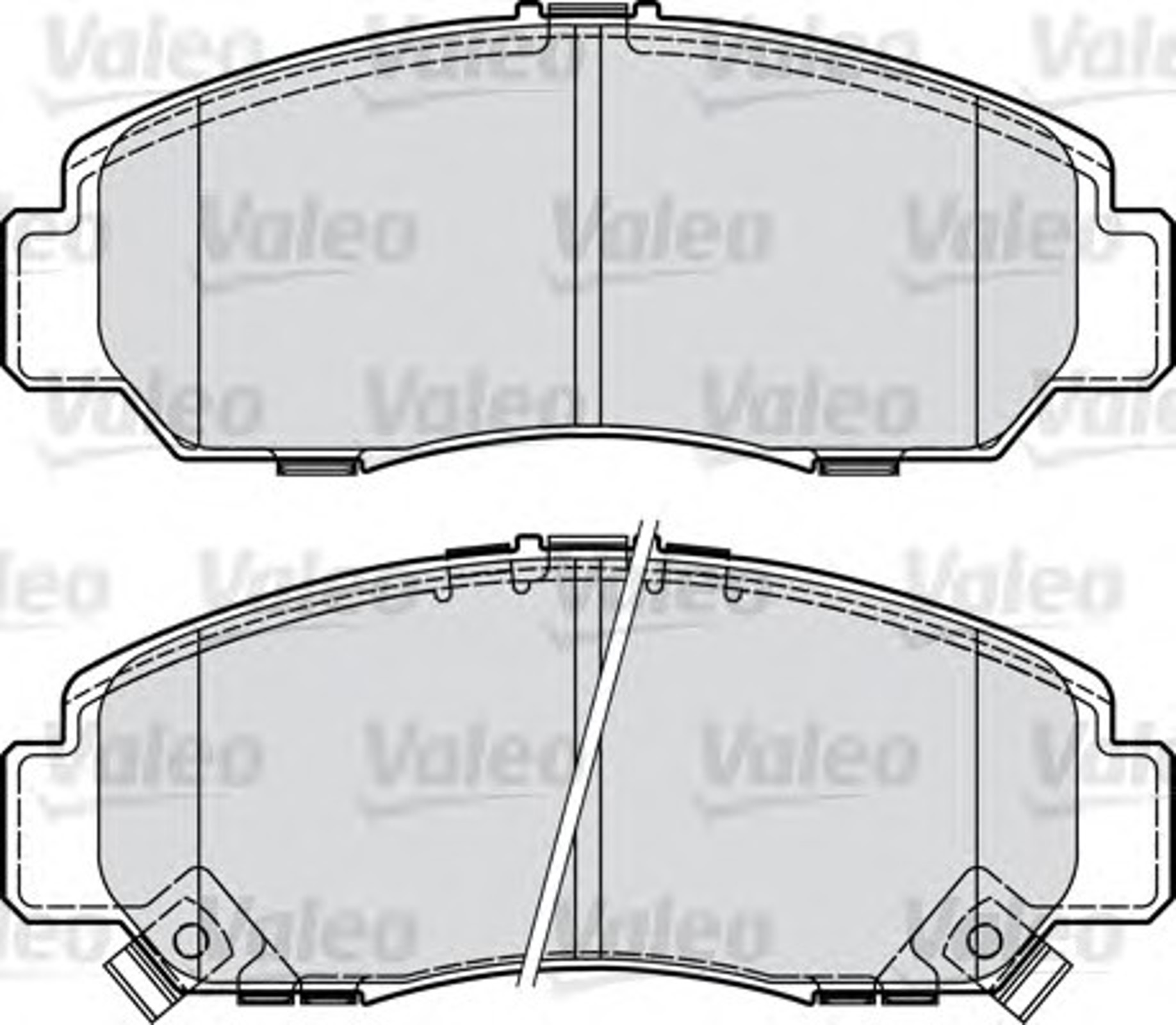 Колодки тормозные дисковые VALEO 598887