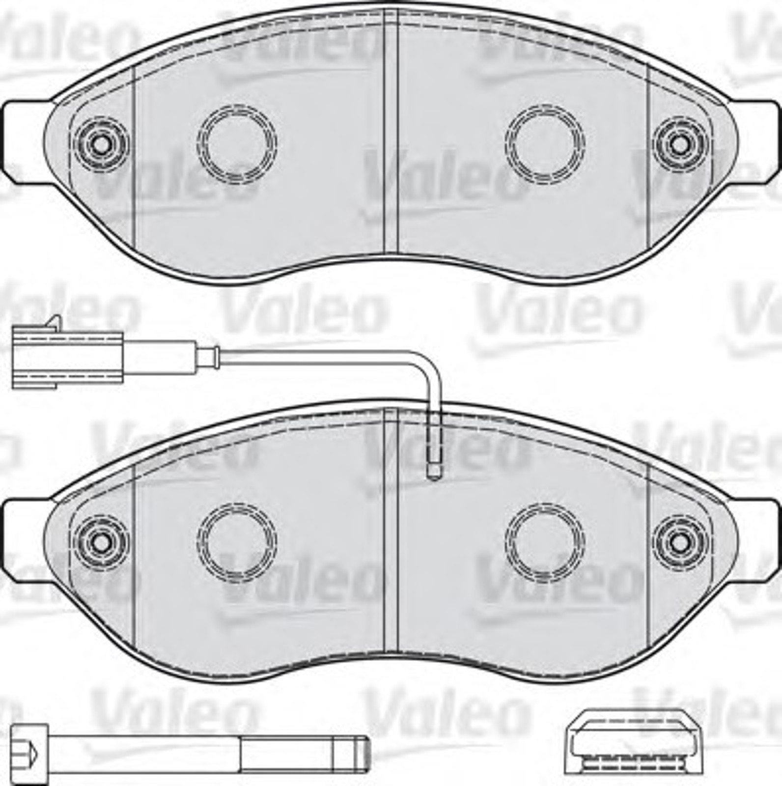 Колодки тормозные дисковые VALEO 598891