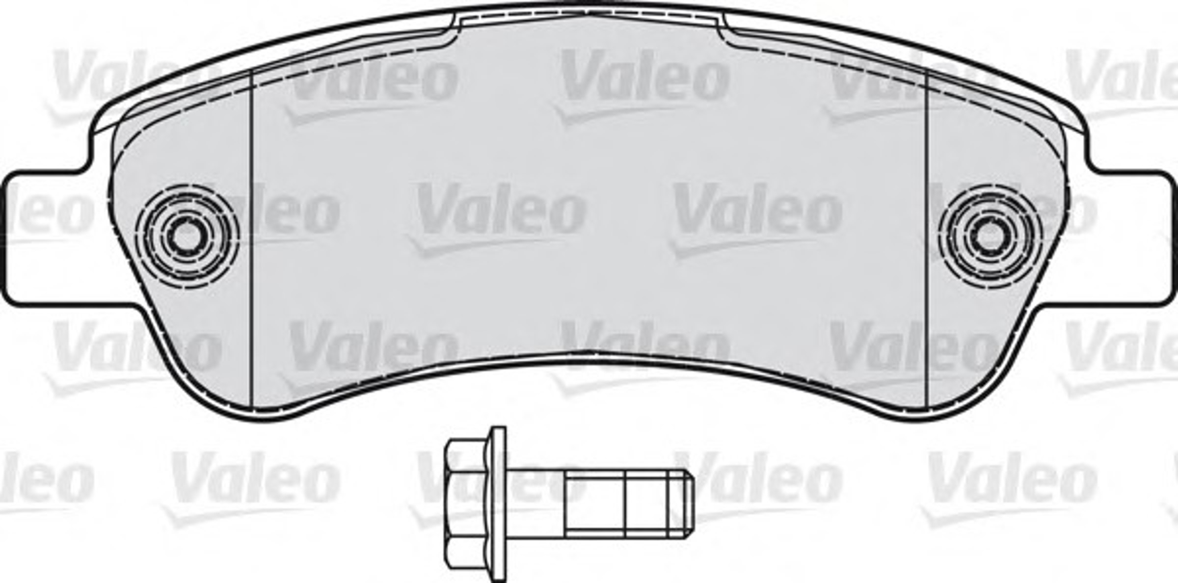 Колодки тормозные дисковые VALEO 598892