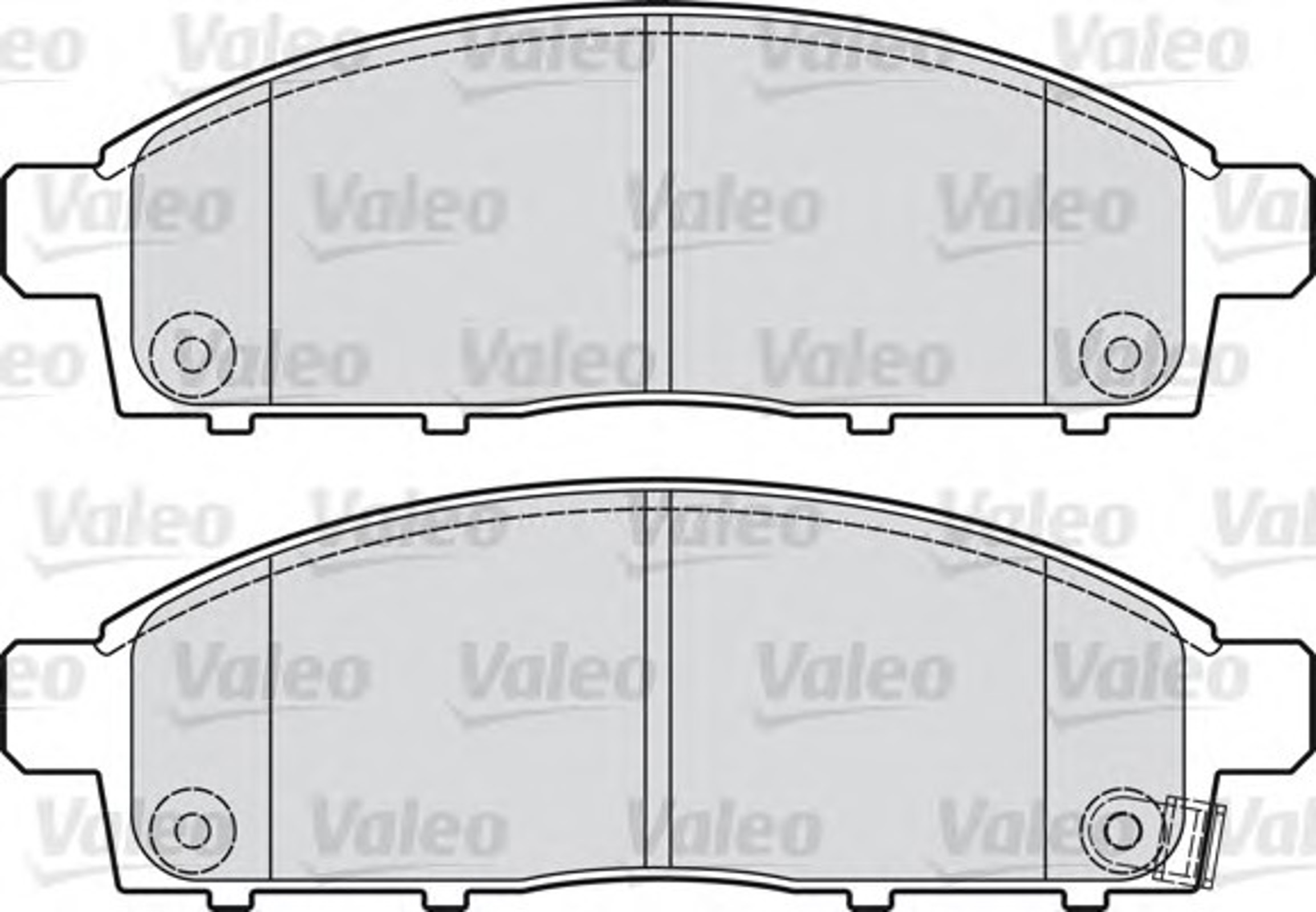 Колодки тормозные дисковые VALEO 598893
