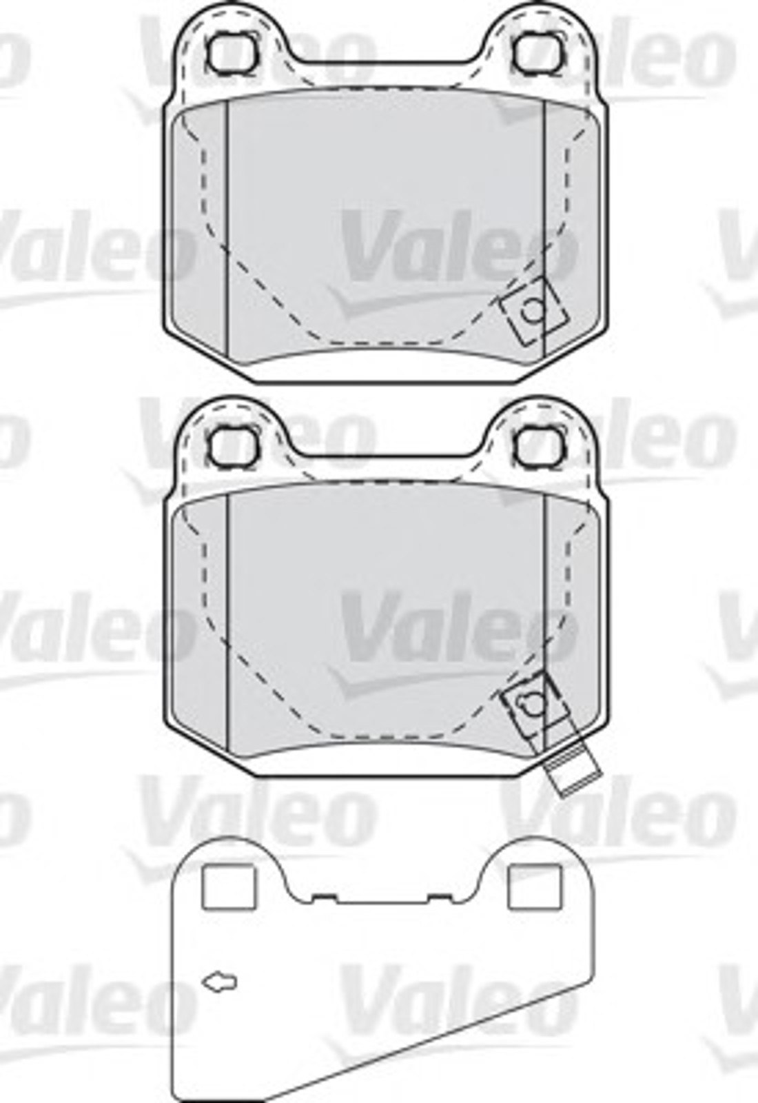 Колодки тормозные дисковые VALEO 598914