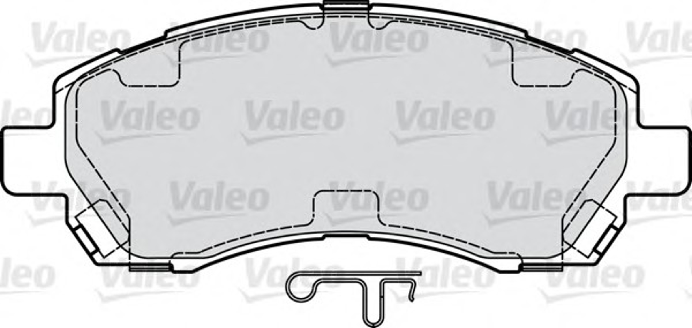 Колодка тормозная дисковая комплект VALEO 598915
