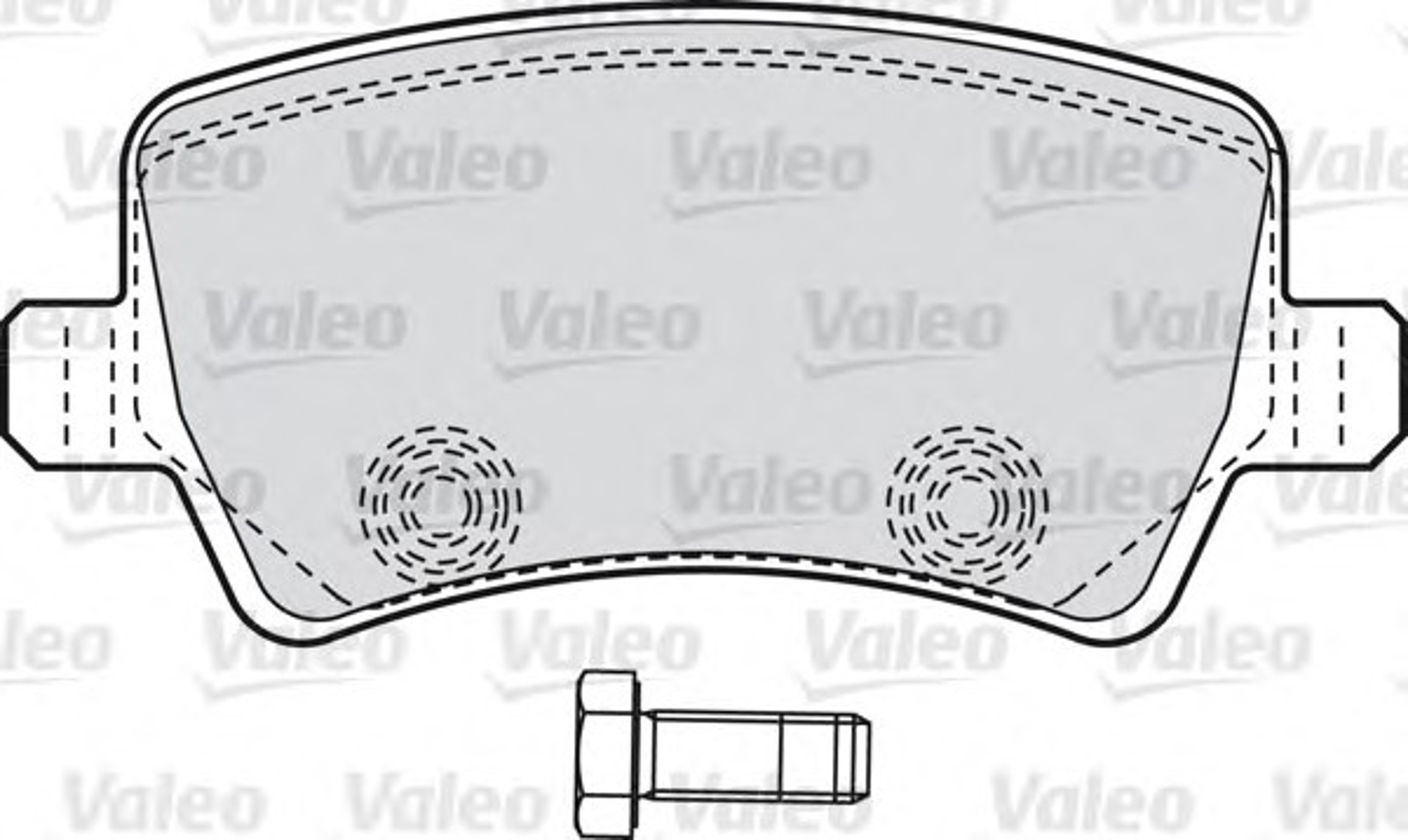 Колодки тормозные дисковые VALEO 598928