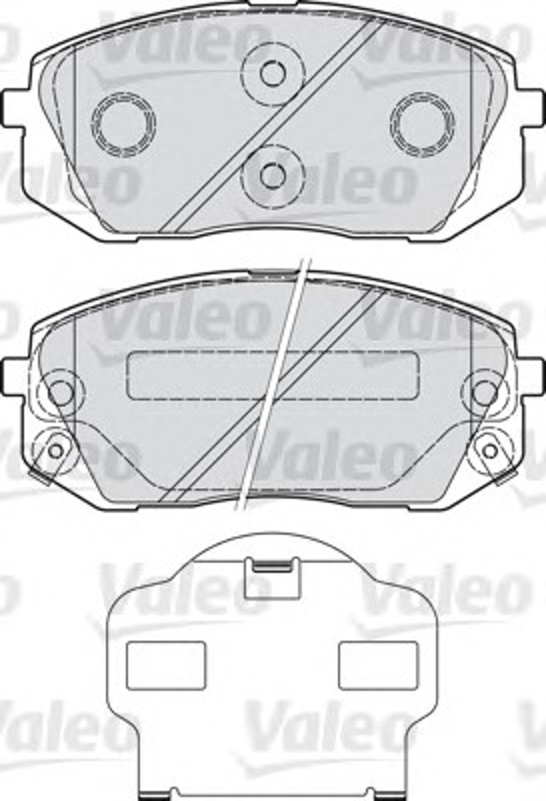 Колодки тормозные дисковые VALEO 598934