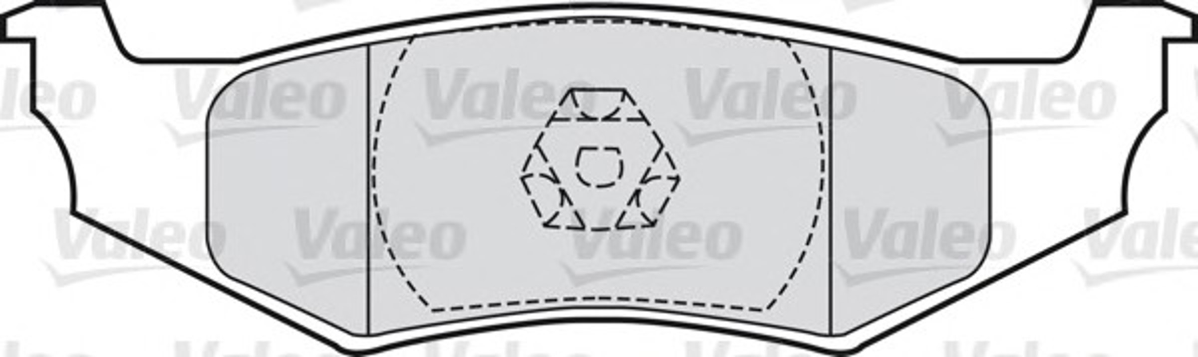 Колодки тормозные дисковые VALEO 598965