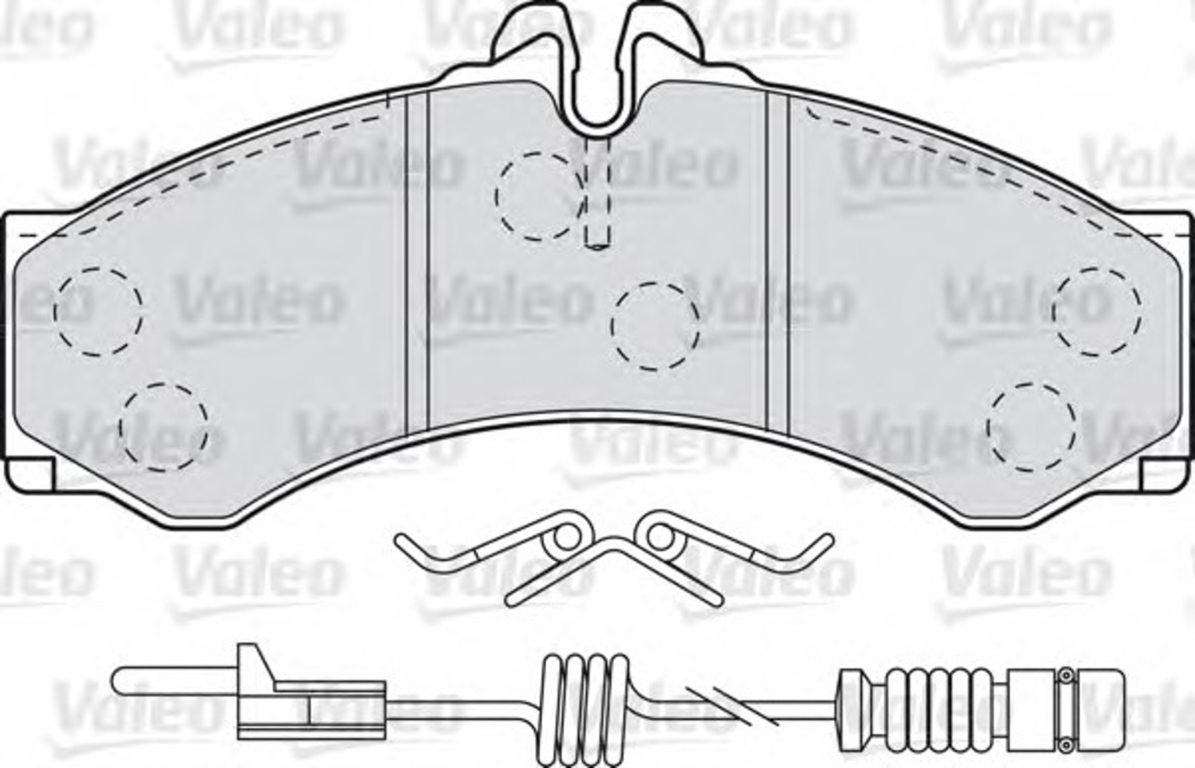 Колодки тормозные дисковые VALEO 598966
