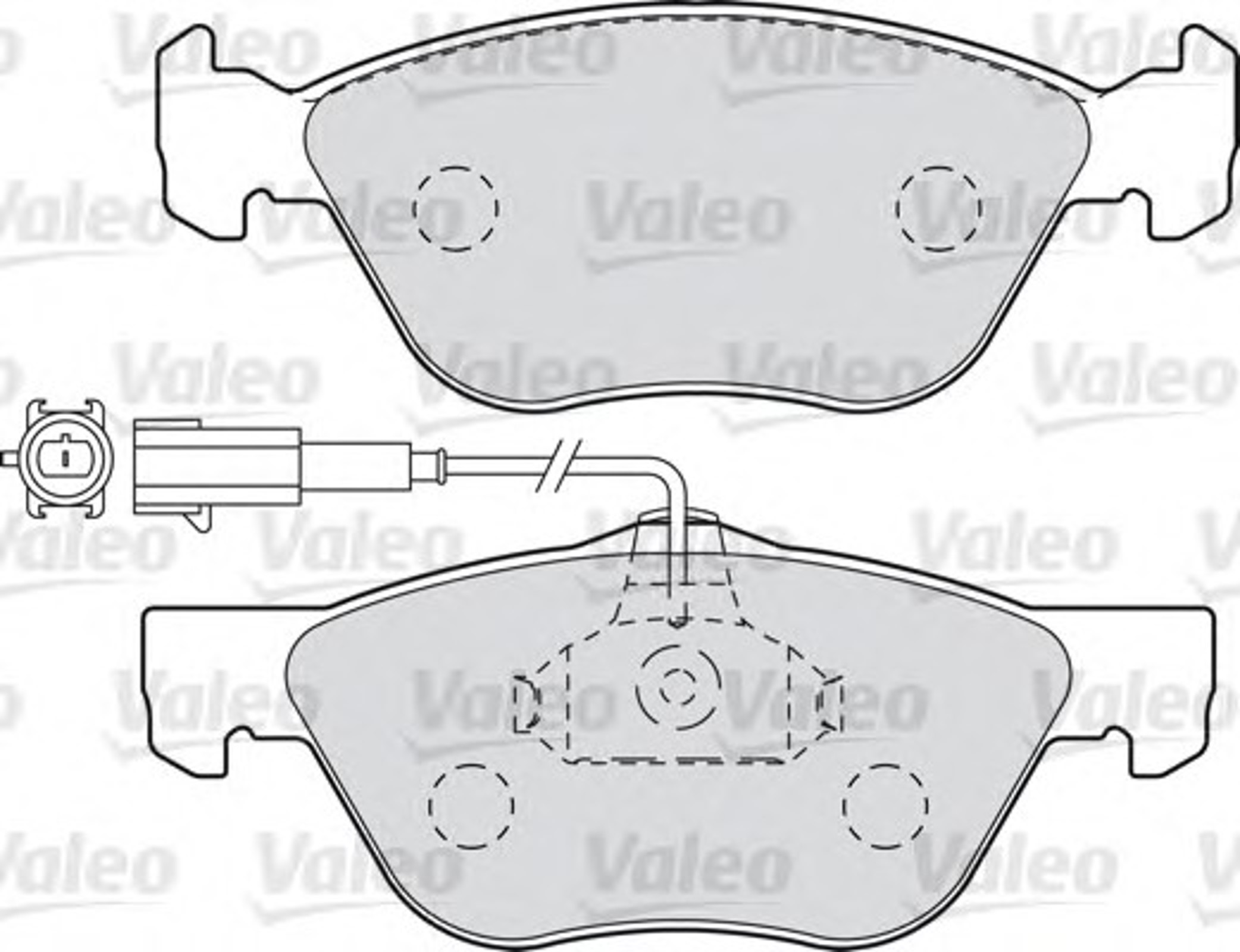 Колодки тормозные дисковые VALEO 598990