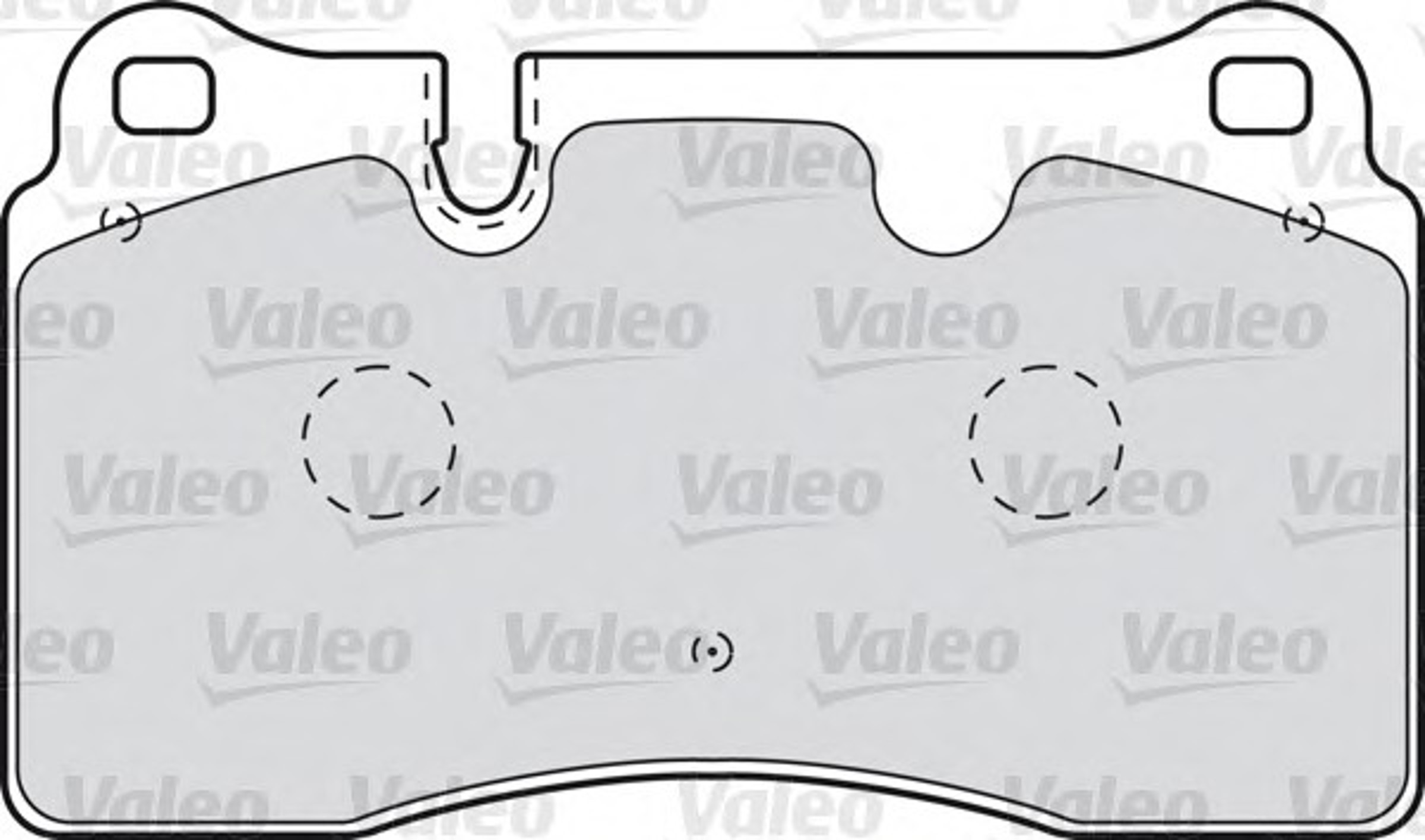 Колодка тормозная дисковая комплект VALEO 598994
