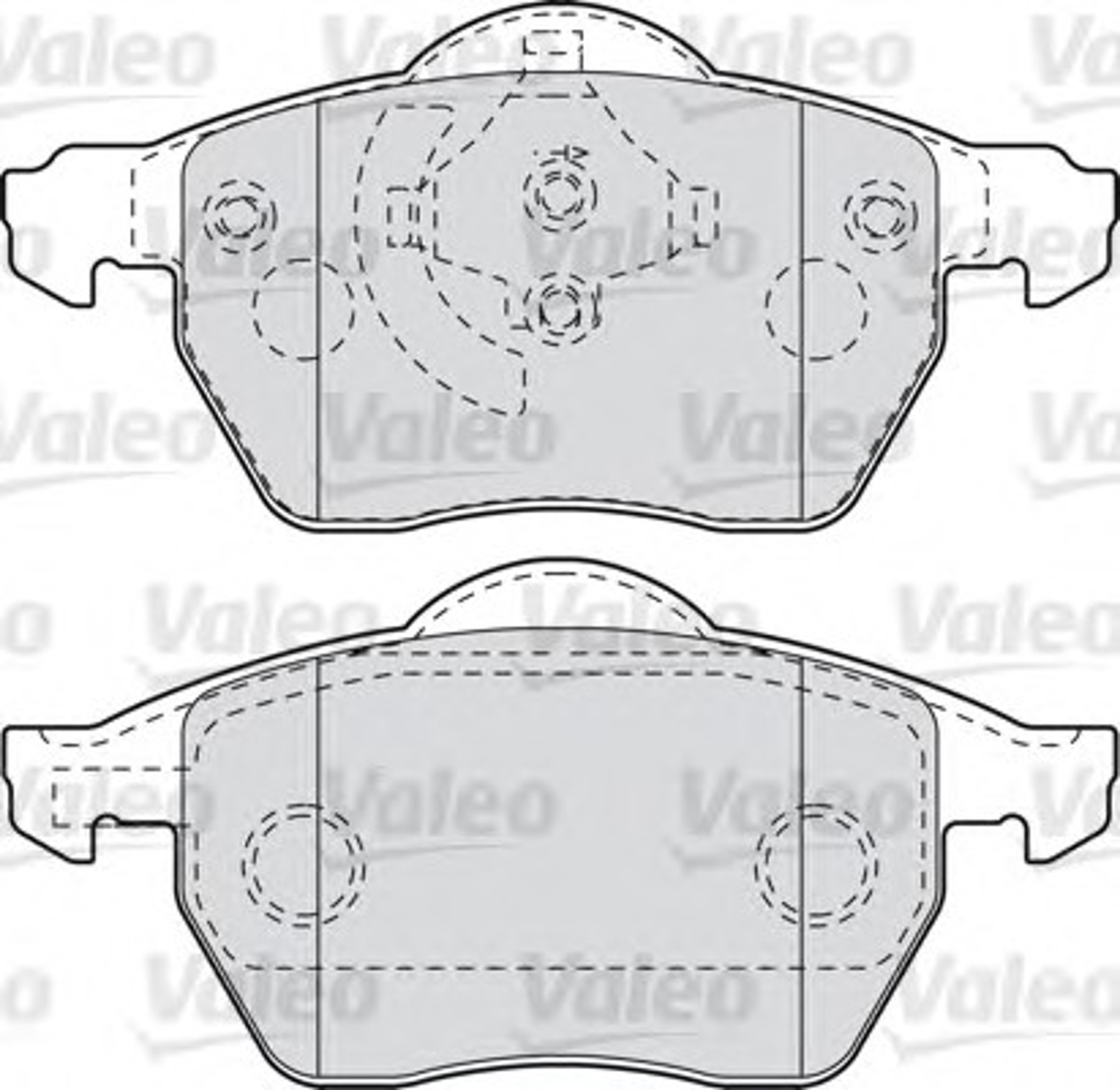 Колодки тормозные дисковые VALEO 601006