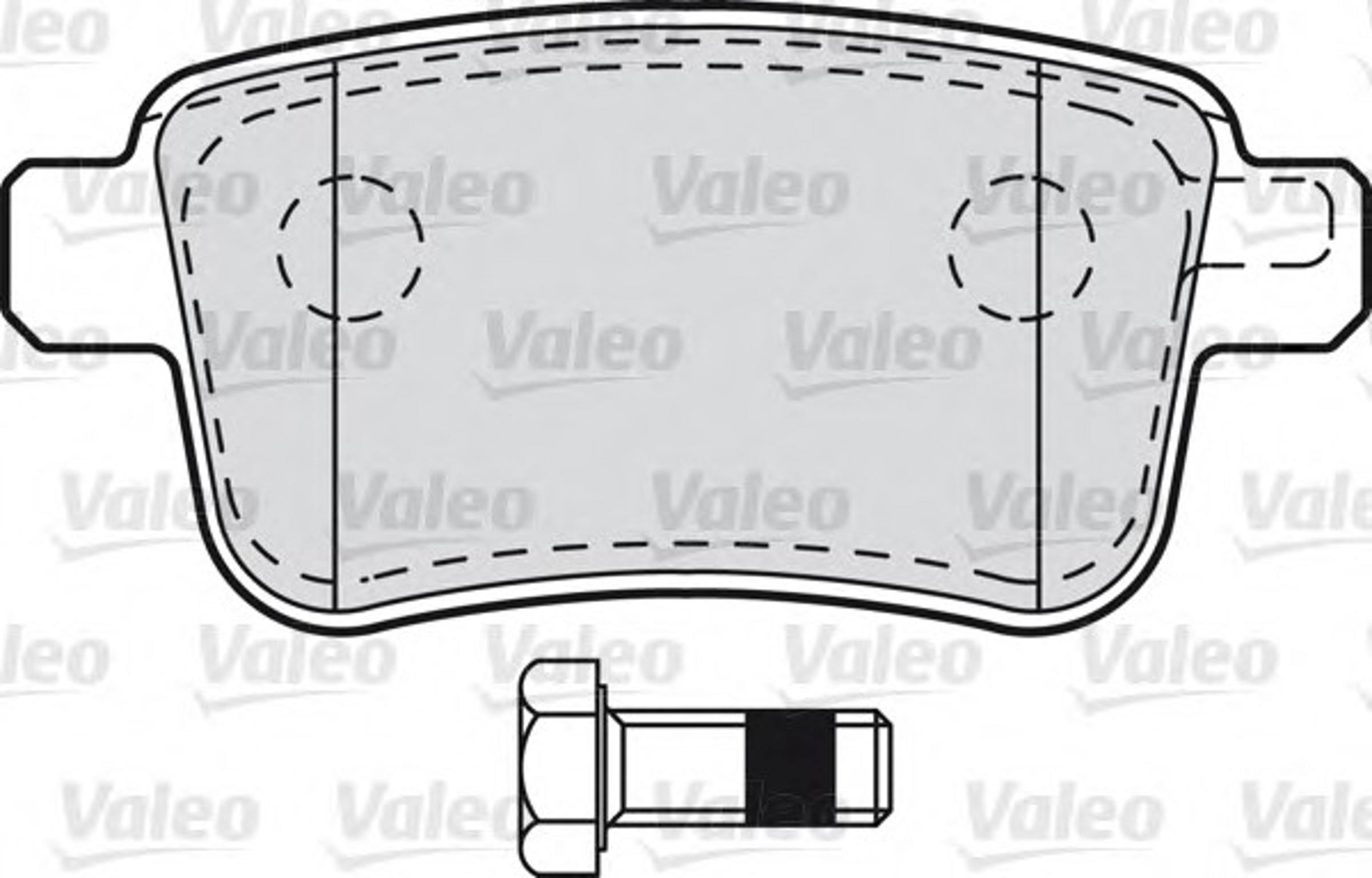 Колодки тормозные дисковые VALEO 601011