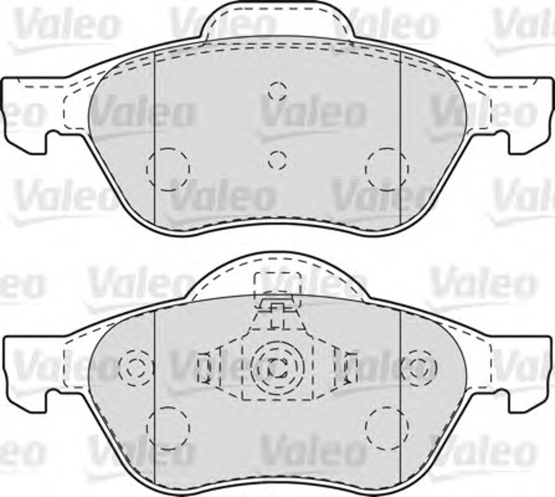 Колодки тормозные дисковые VALEO 601012