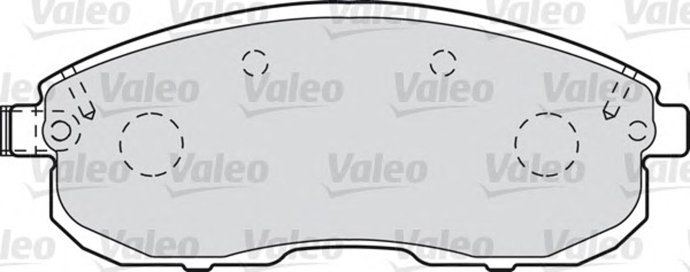 Комплект тормозных колодок VALEO 601013