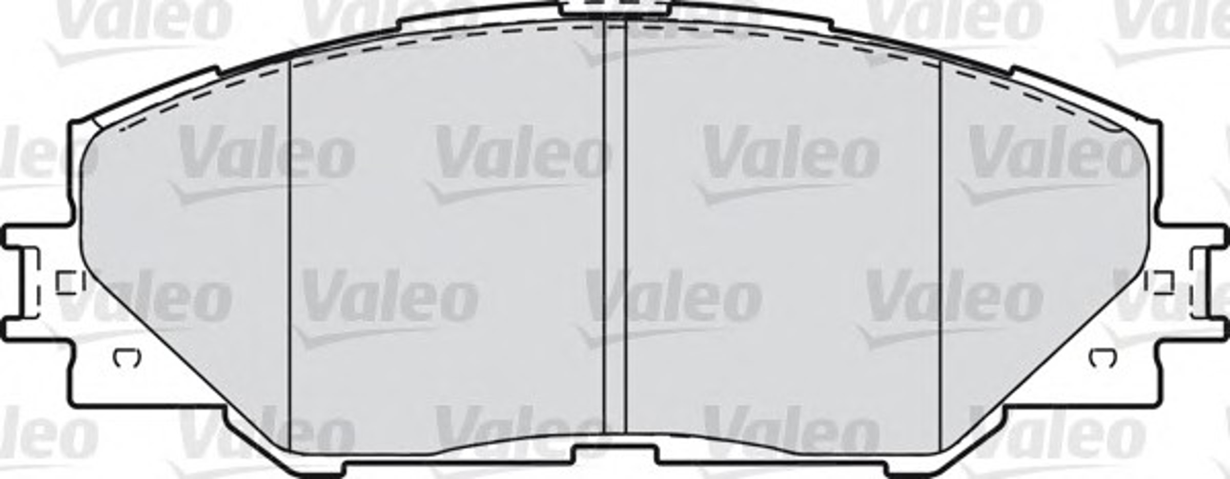 Комплект тормозных колодок дисковый тормоз VALEO 601037
