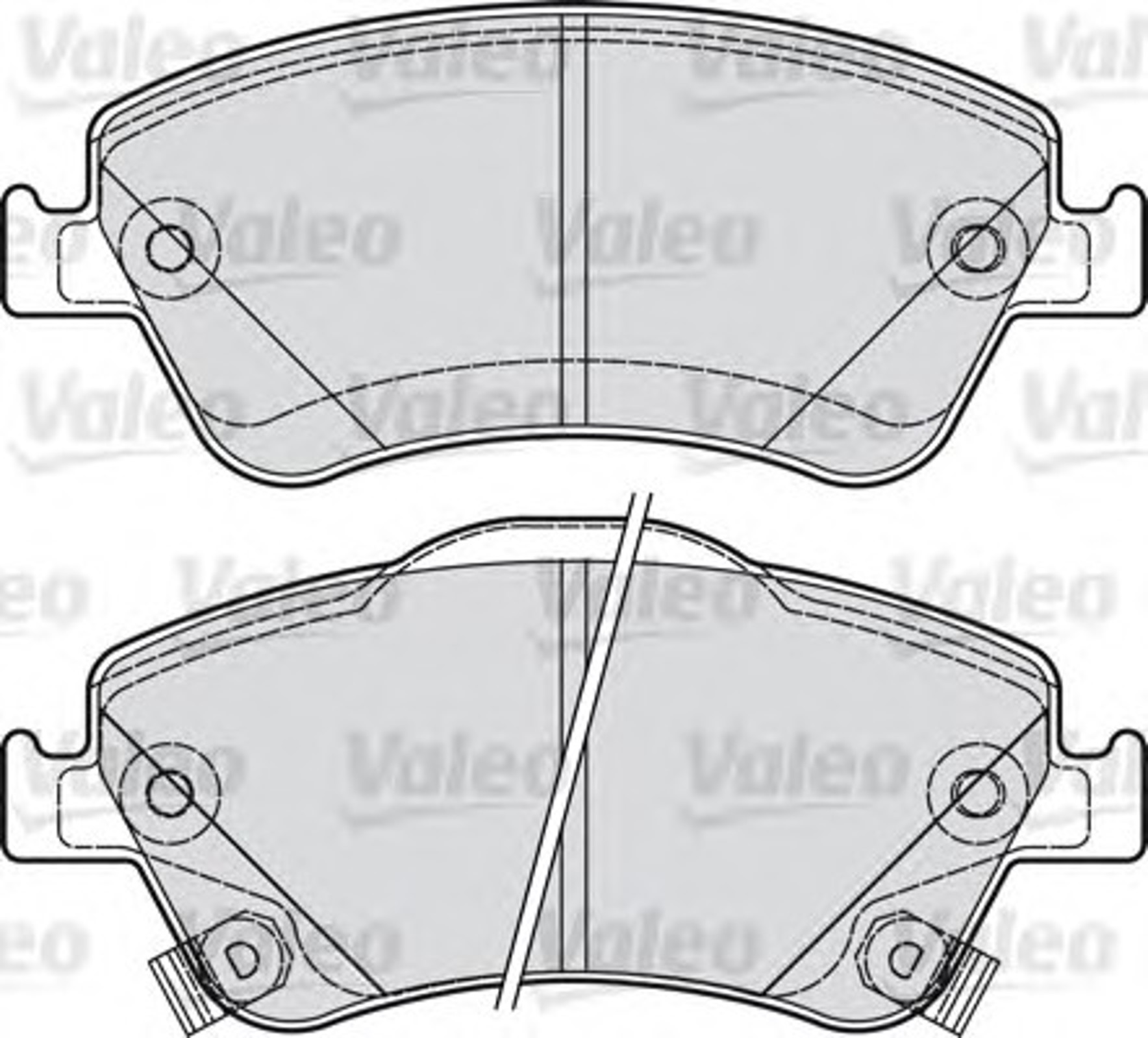 Колодки тормозные дисковые VALEO 601040