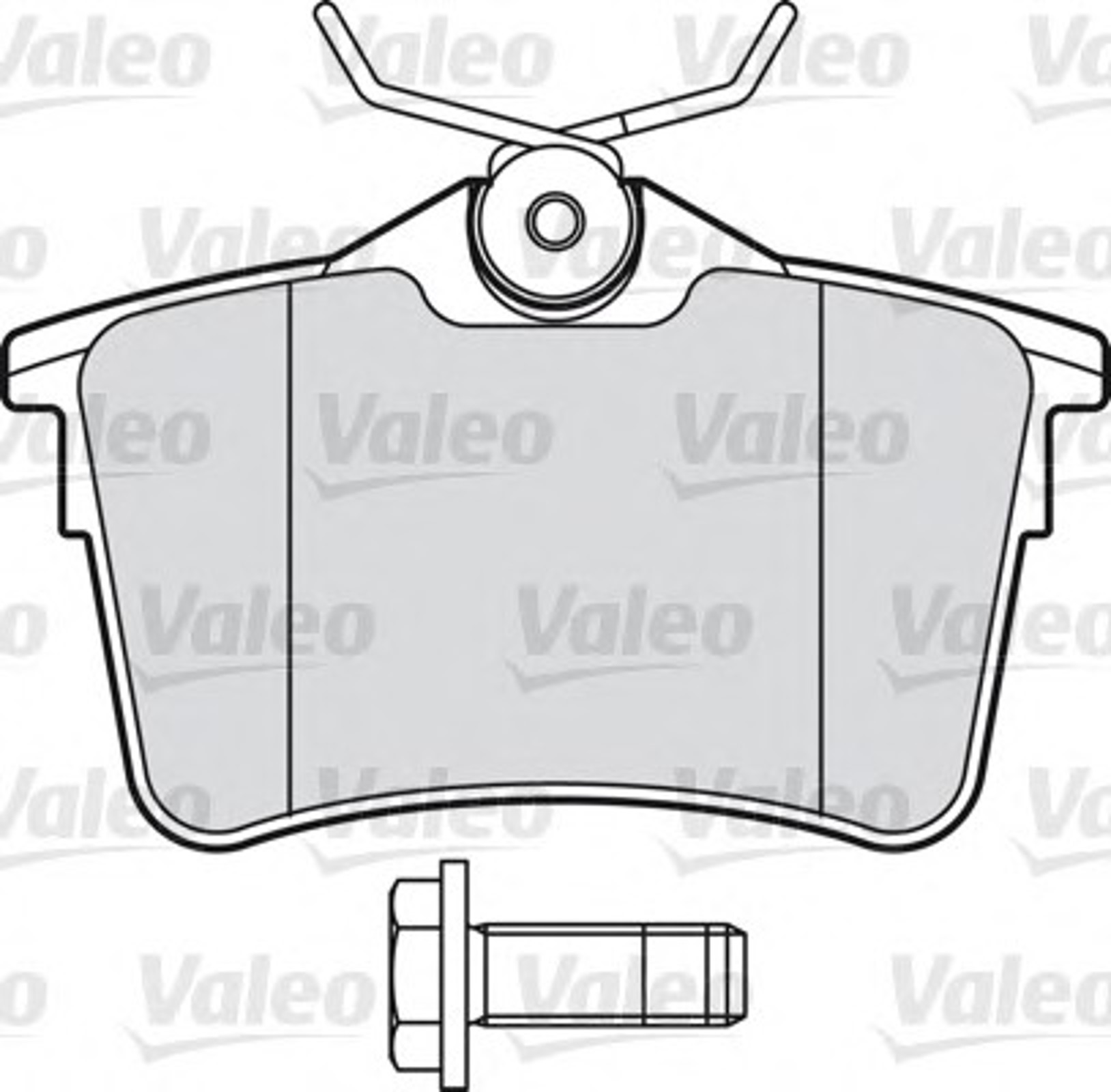 Колодки тормозные дисковые VALEO 601042