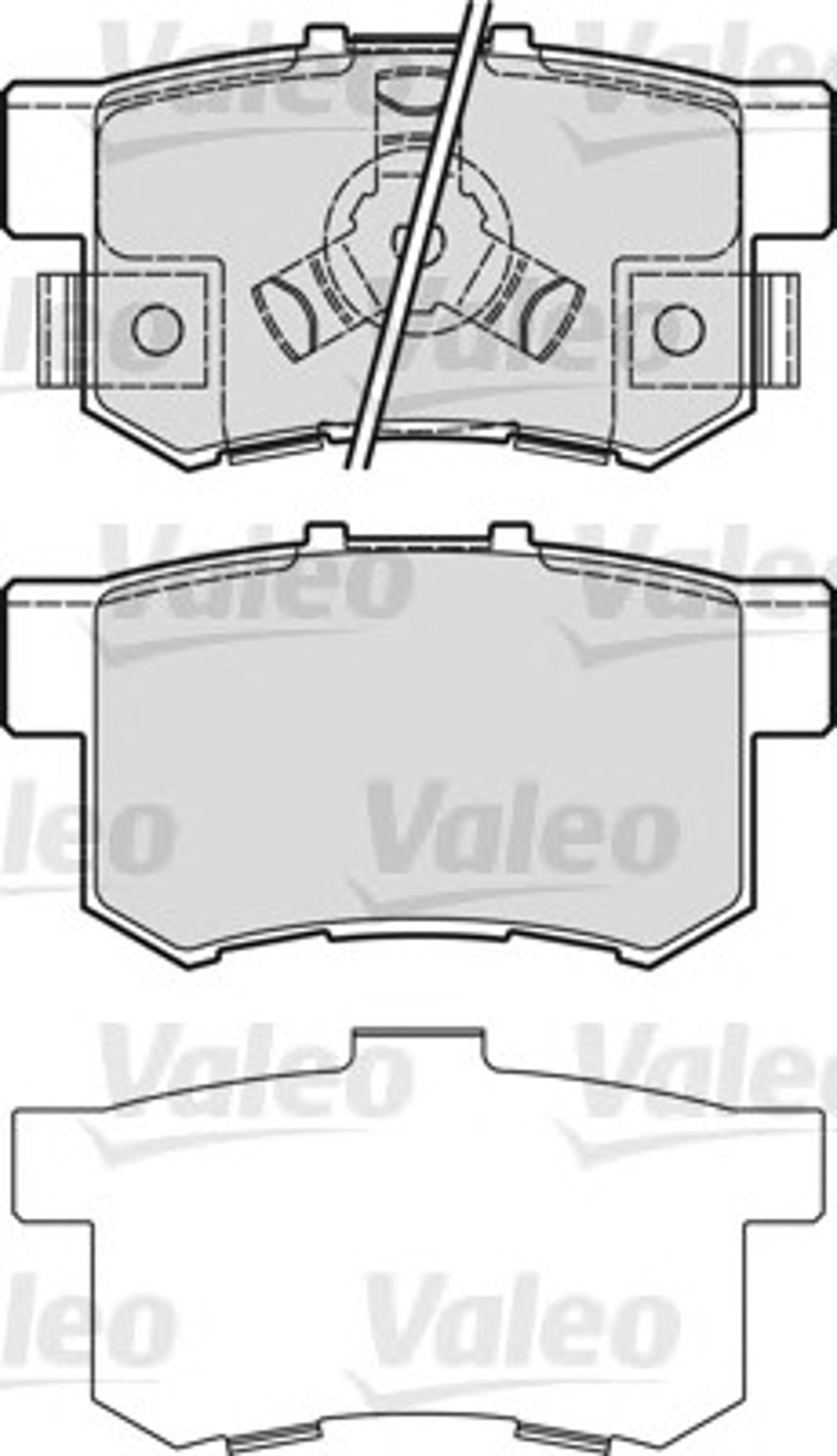Колодки тормозные дисковые VALEO 601043