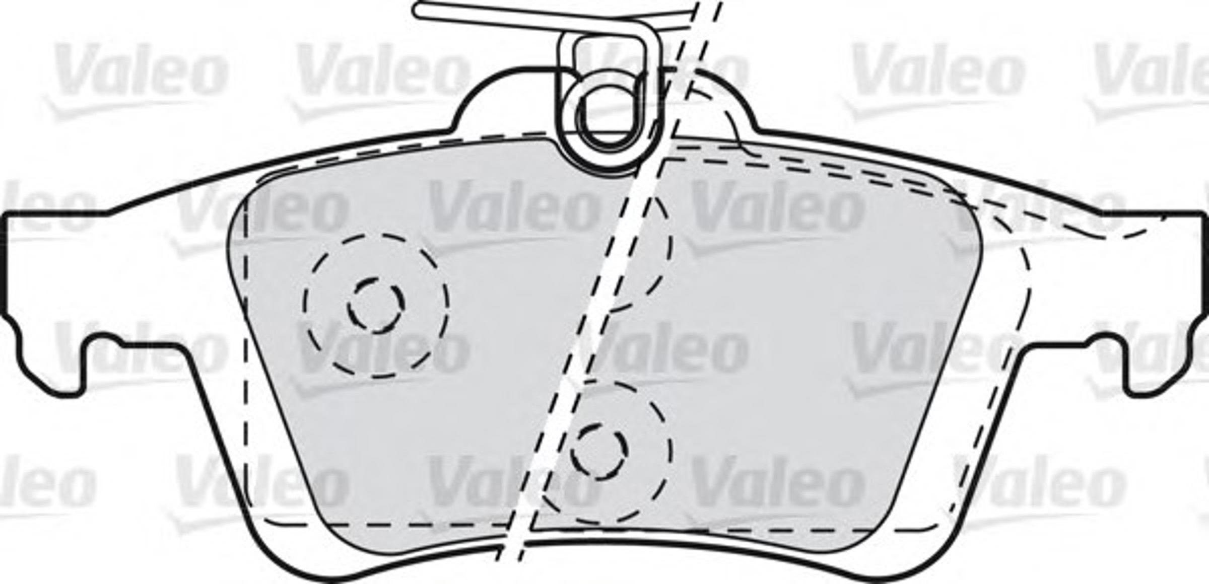 Колодки тормозные дисковые VALEO 601044