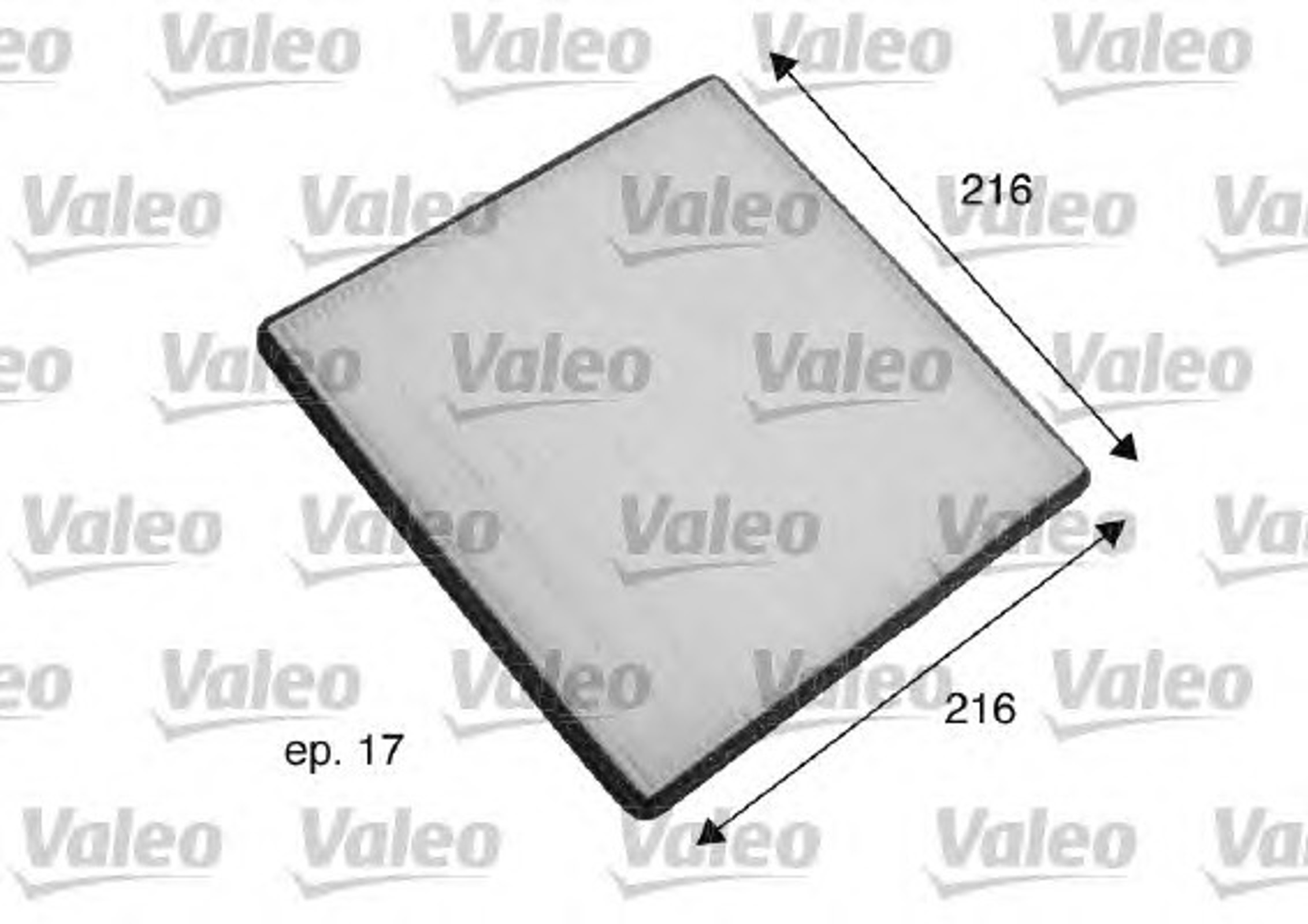 Фильтр салона VALEO 698796