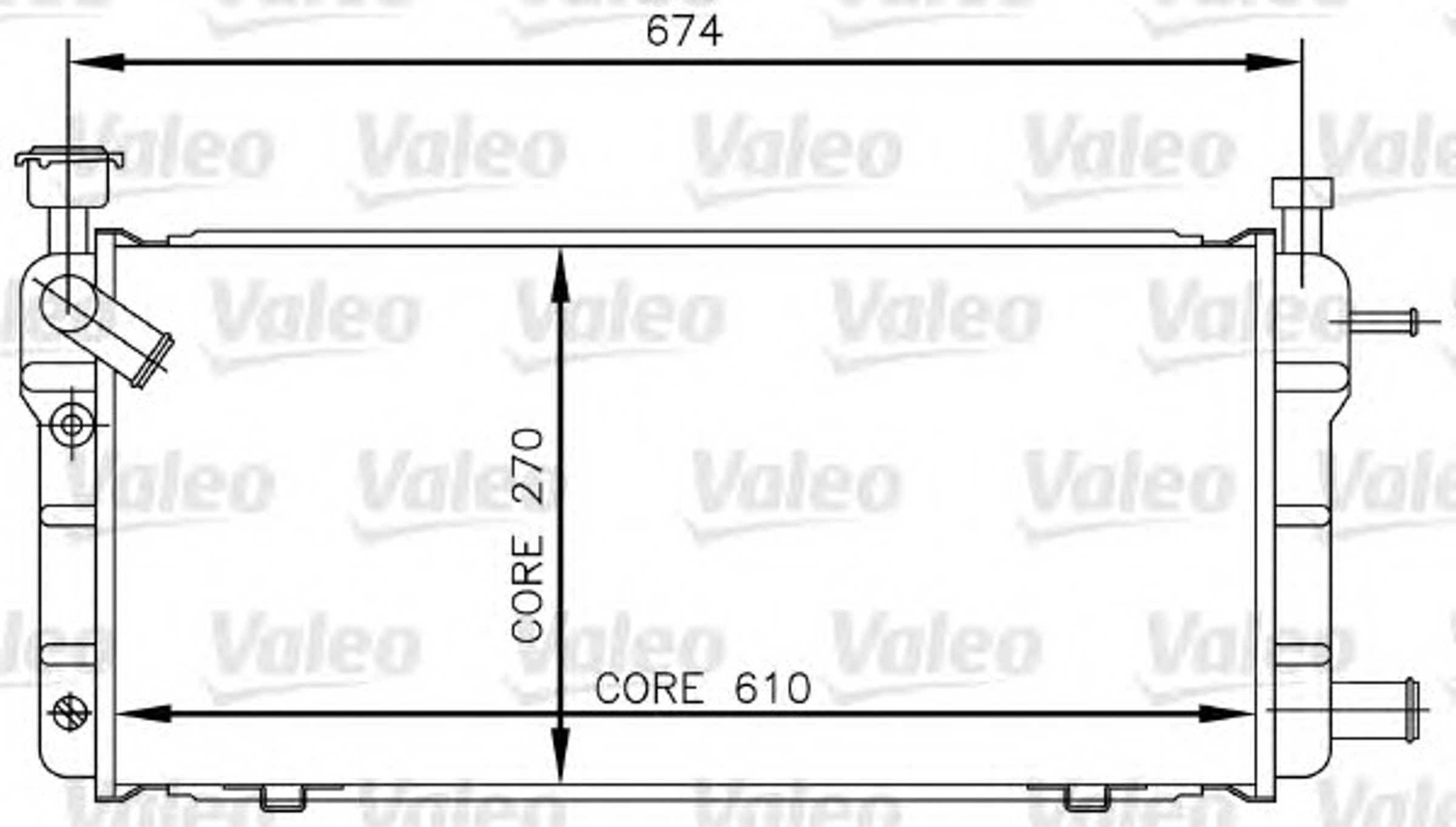 Радиатор системы охлаждения VALEO 730018