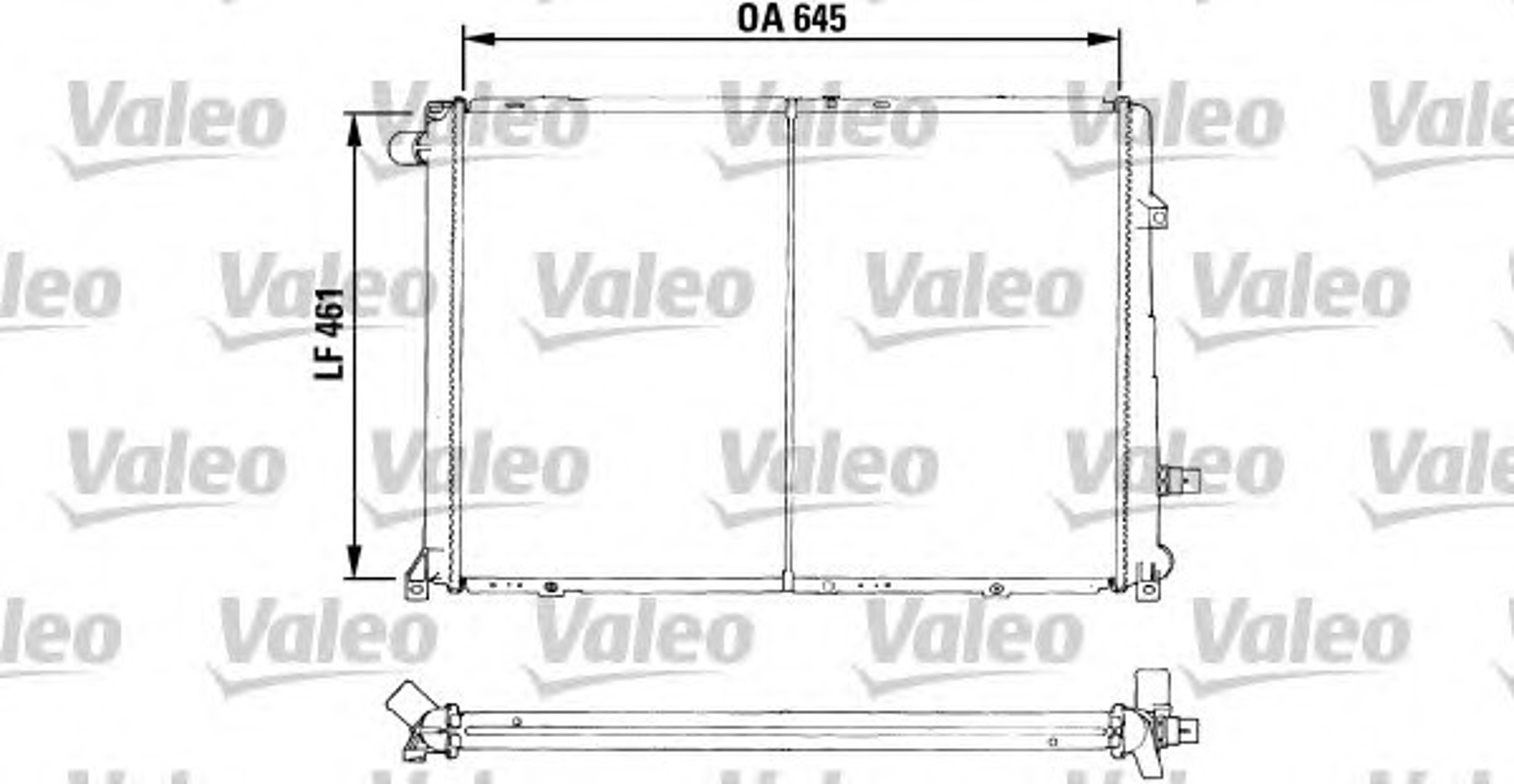 Радиатор системы охлаждения VALEO 730547