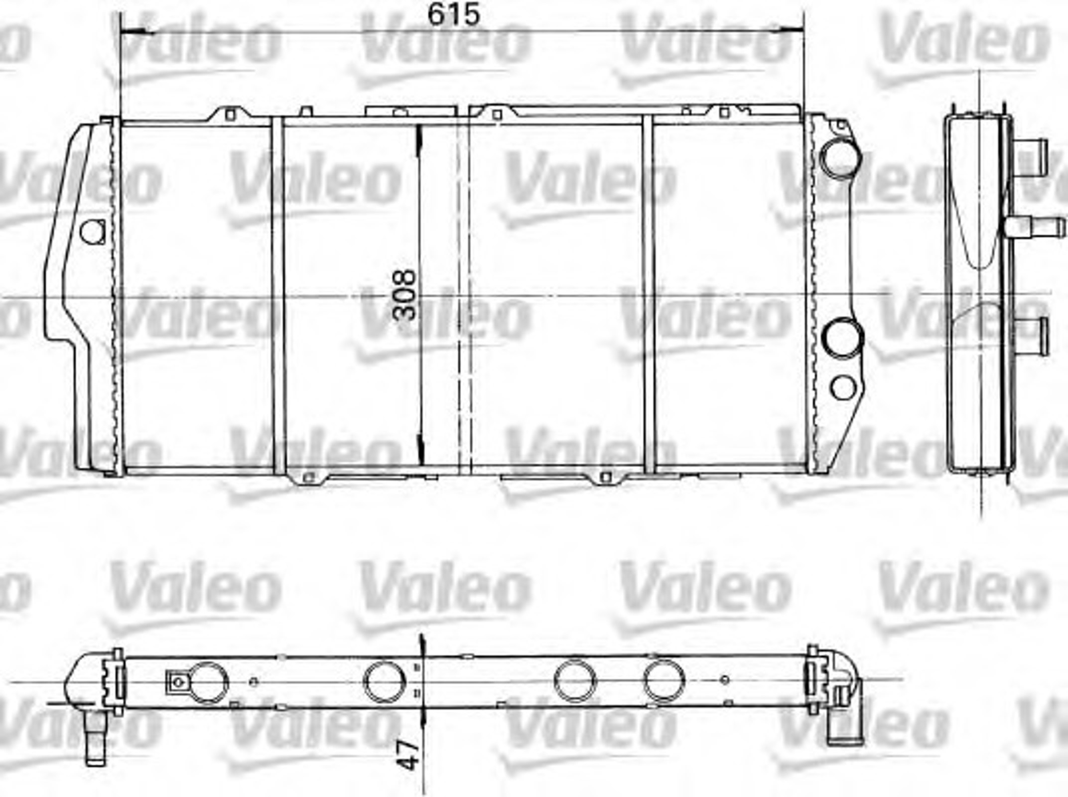 Радиатор системы охлаждения VALEO 730992