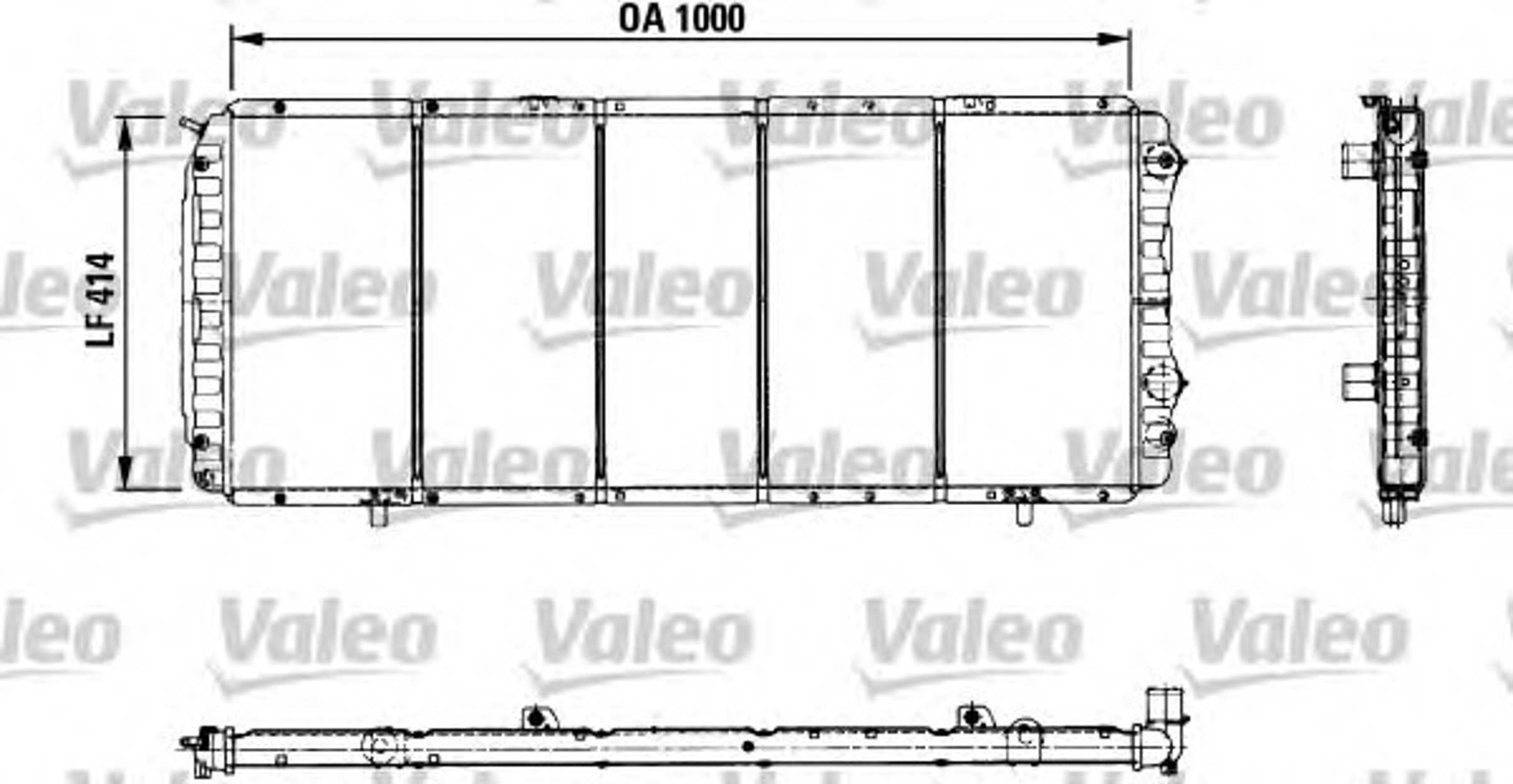 Радиатор системы охлаждения VALEO 730999