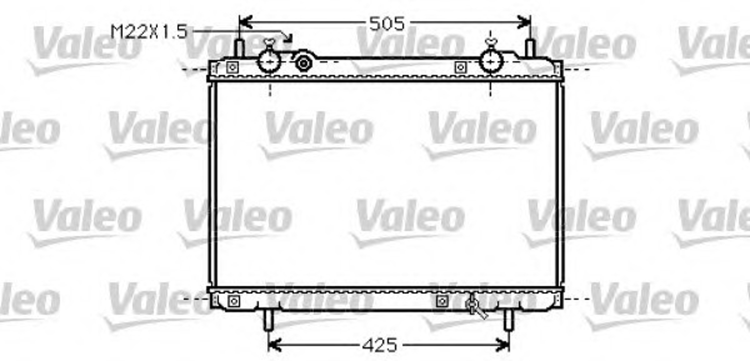 Радиатор системы охлаждения VALEO 731974