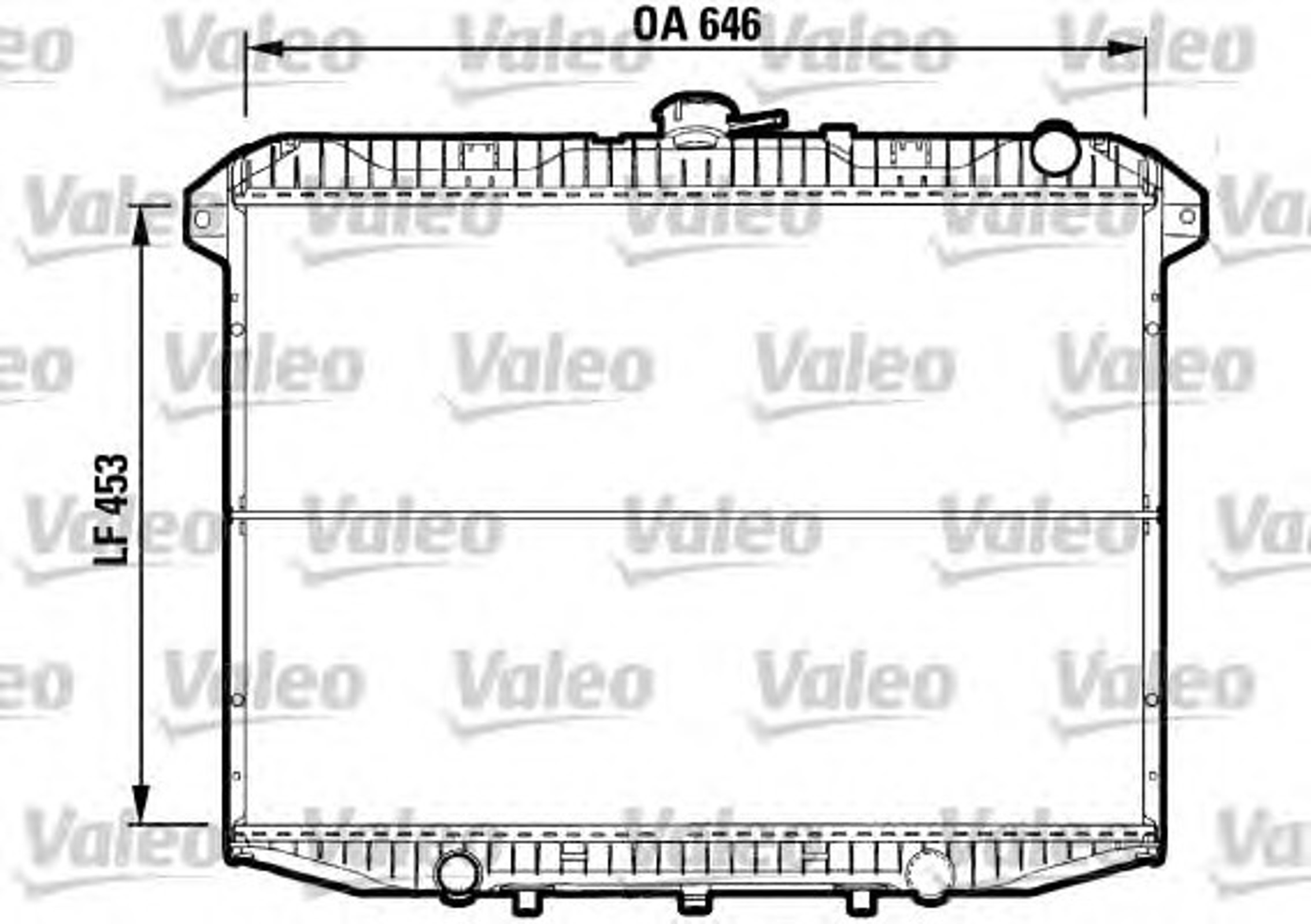 Радиатор системы охлаждения VALEO 732592