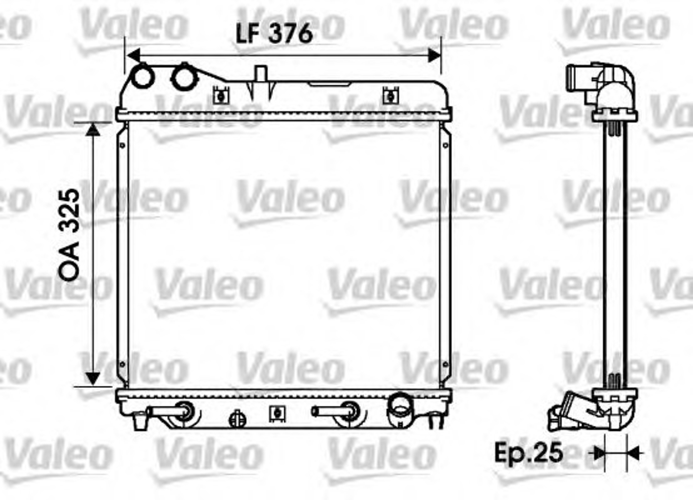 Радиатор системы охлаждения VALEO 734218