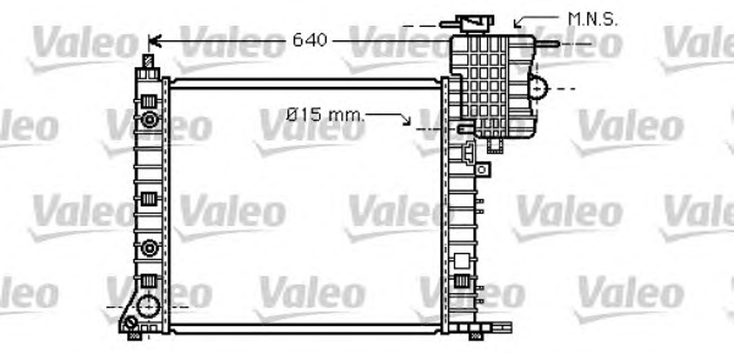Радиатор системы охлаждения VALEO 734668